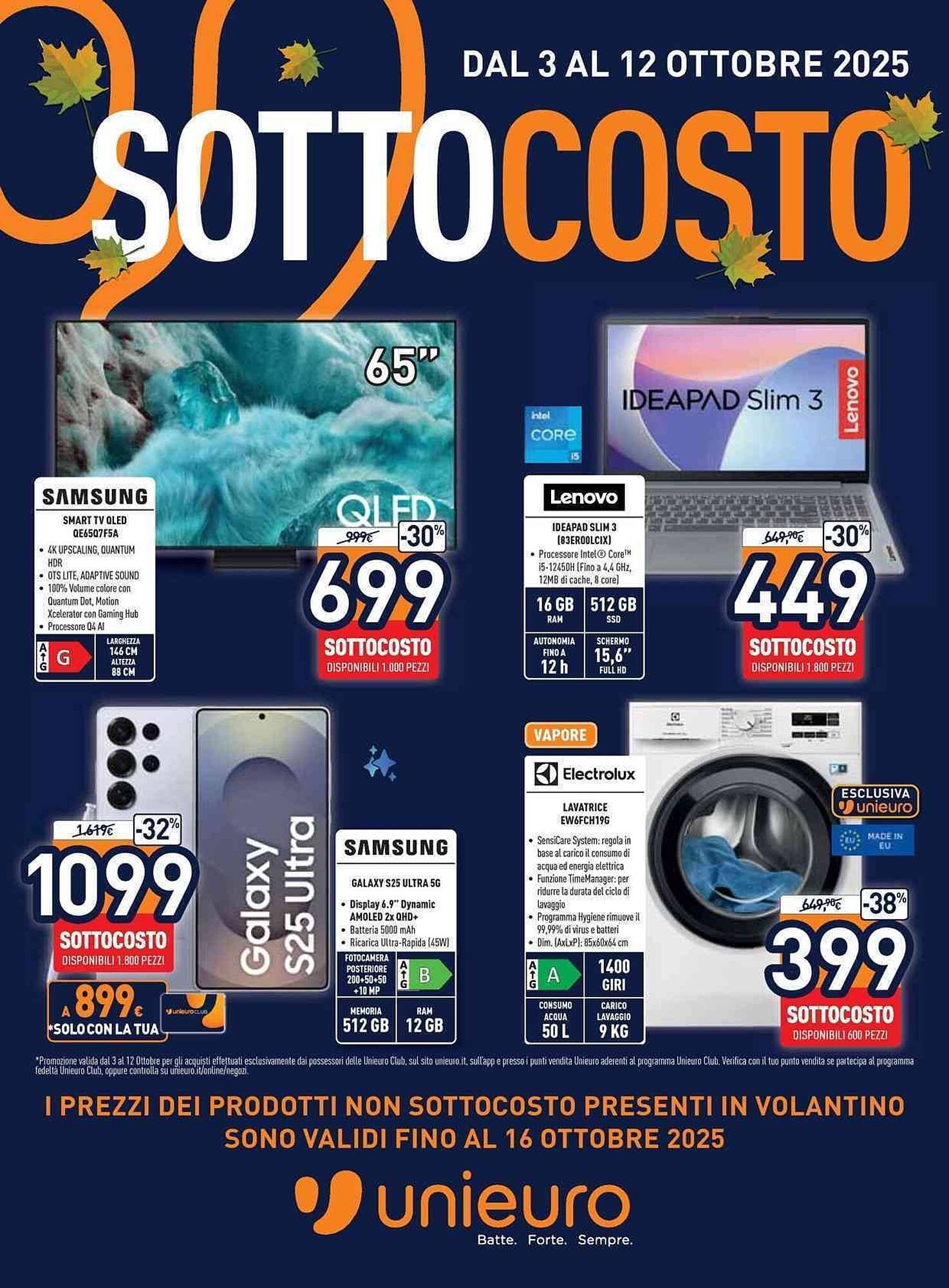 Volantino Unieuro (2025-10-03 - 2025-10-12)