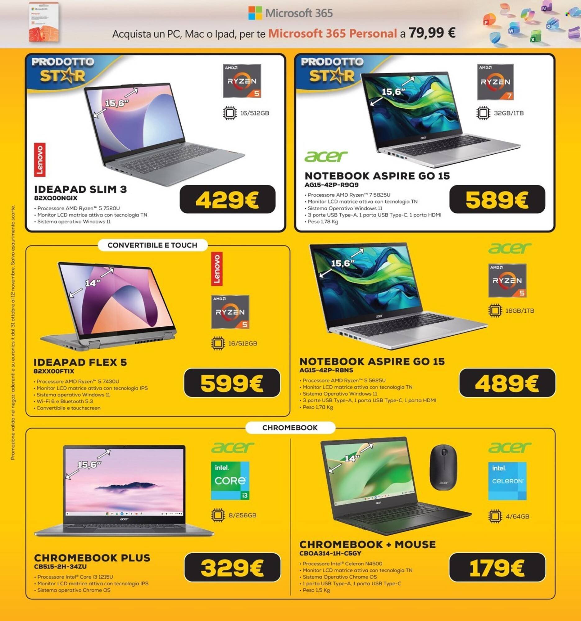 Volantino Euronics (2025-10-31 - 2025-11-12)