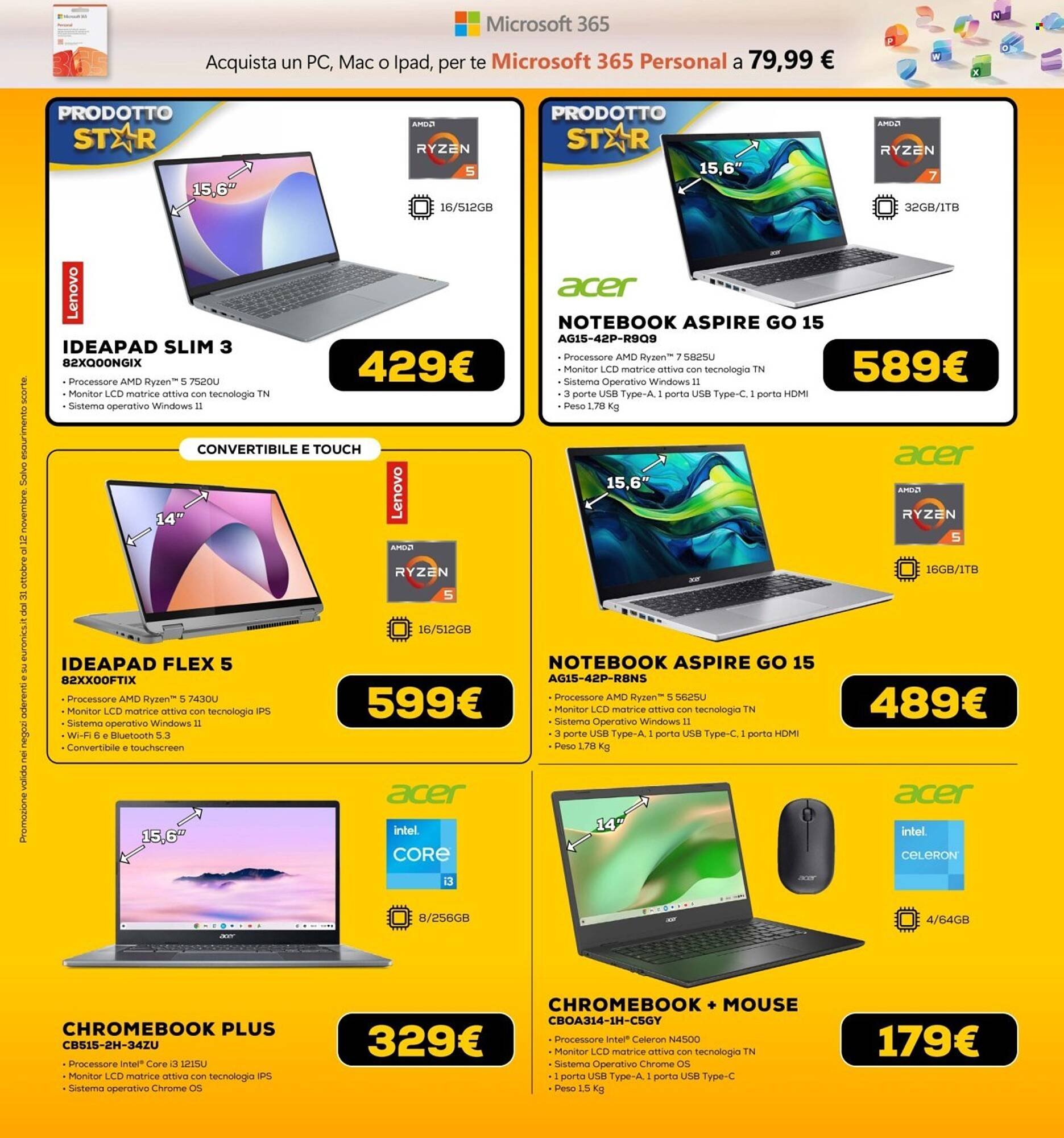 Volantino Euronics (2025-10-31 - 2025-11-12)