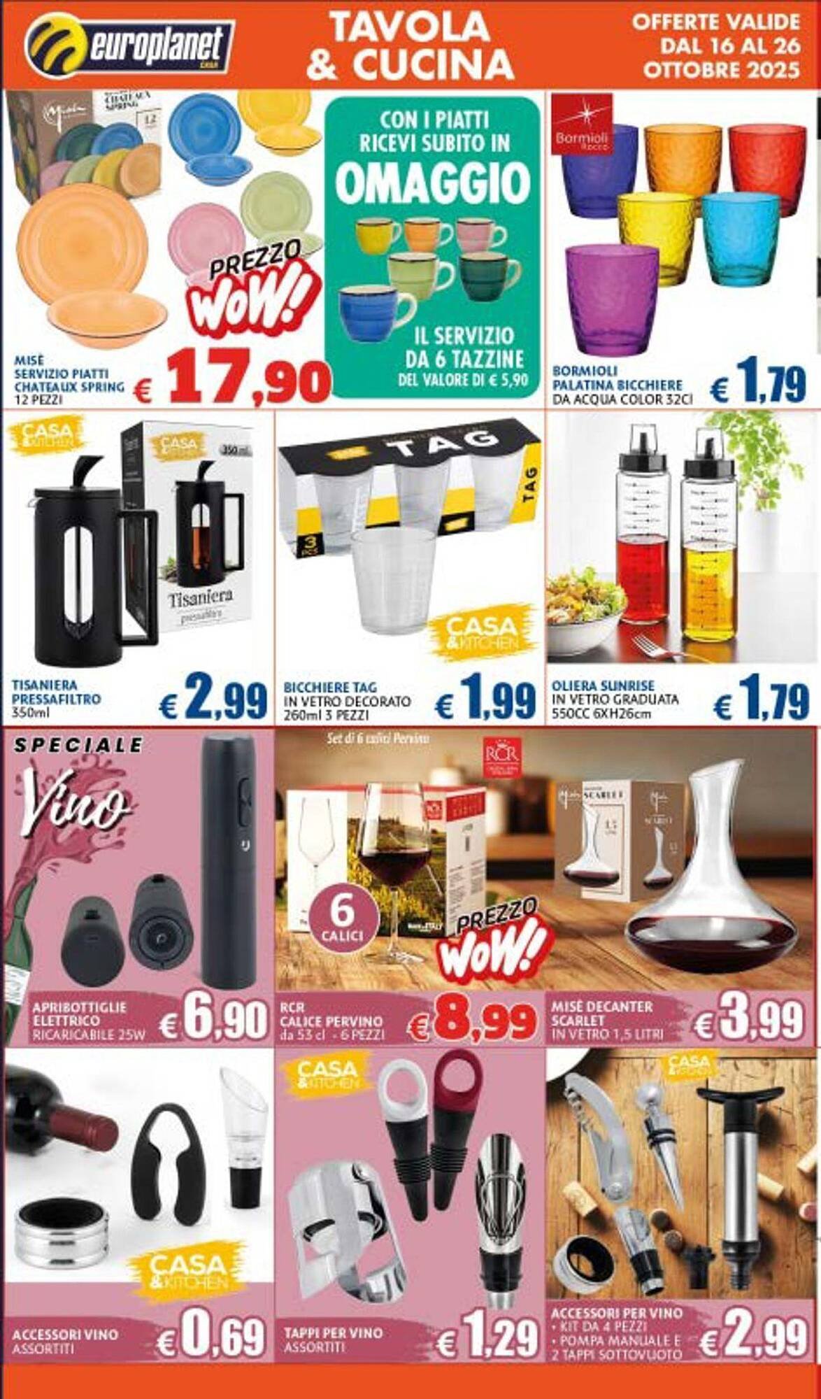 Volantino Europlanet Casa (2025-10-16 - 2025-10-26)
