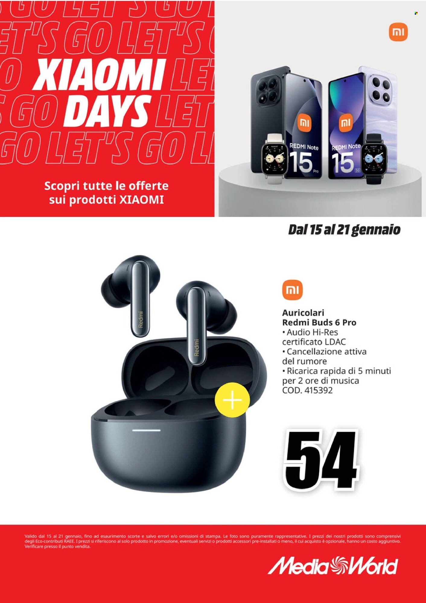 Volantino MediaWorld (2026-01-15 - 2026-01-21)