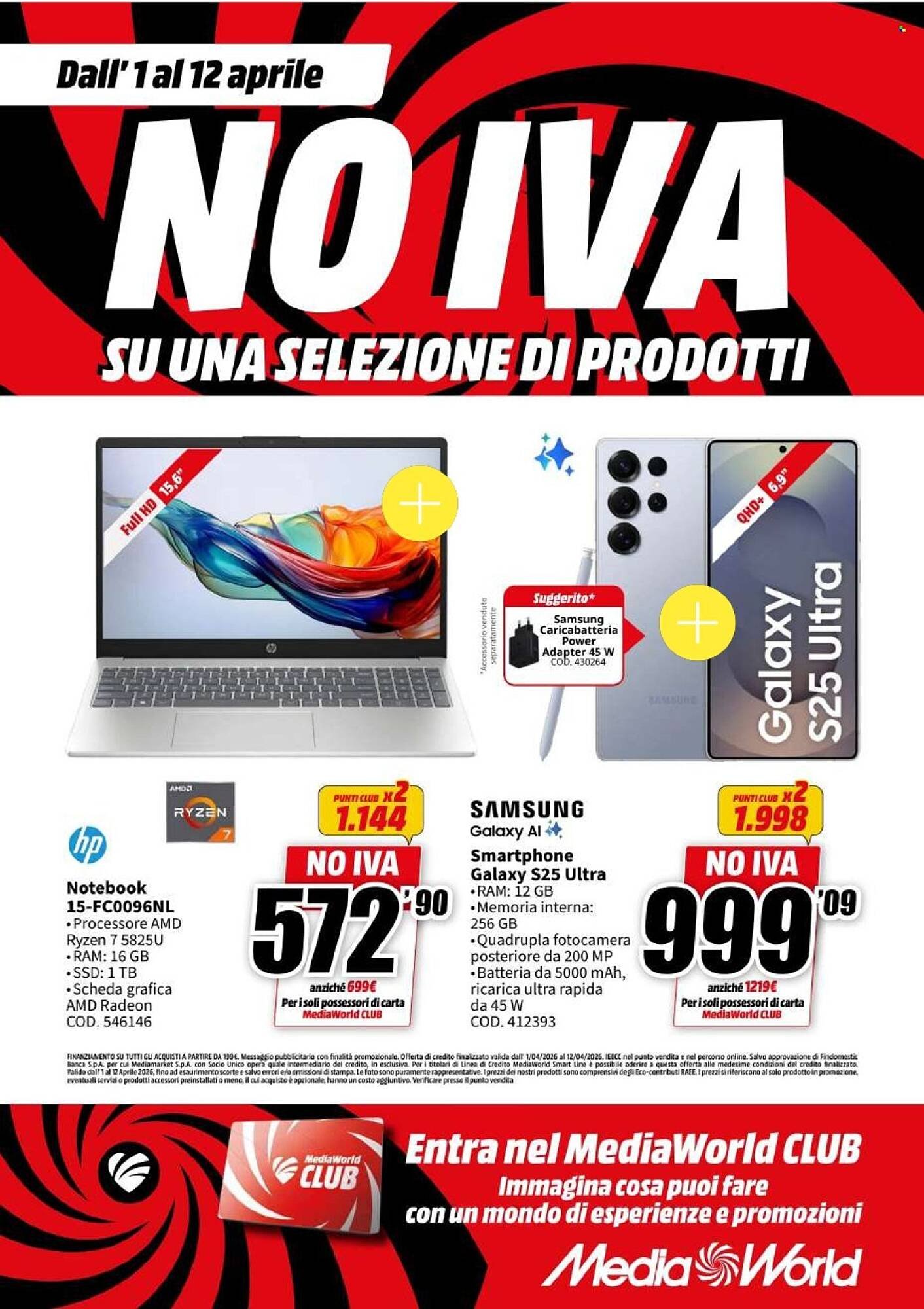 Volantino MediaWorld (2026-04-01 - 2026-04-12)