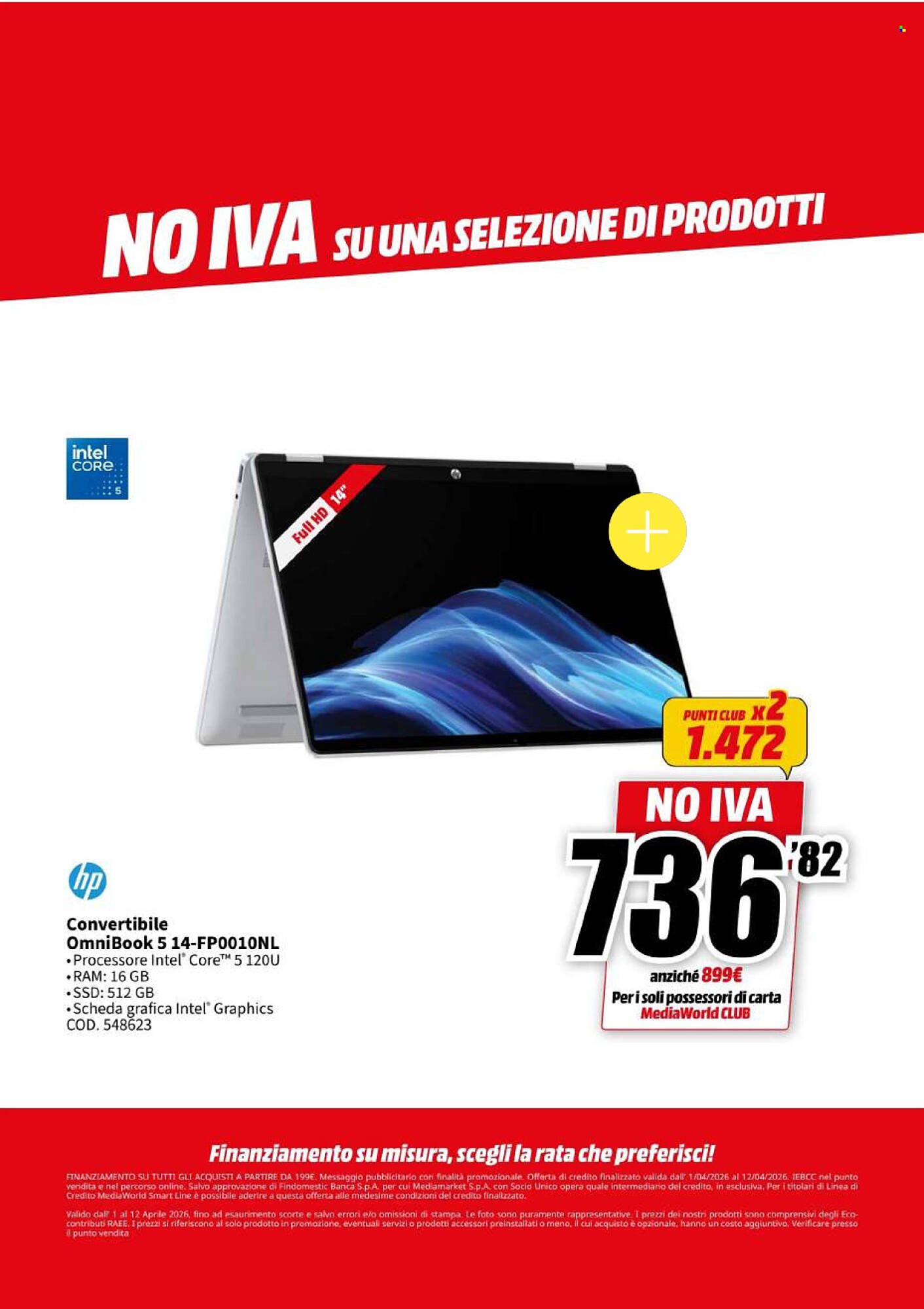 Volantino MediaWorld (2026-04-01 - 2026-04-12)