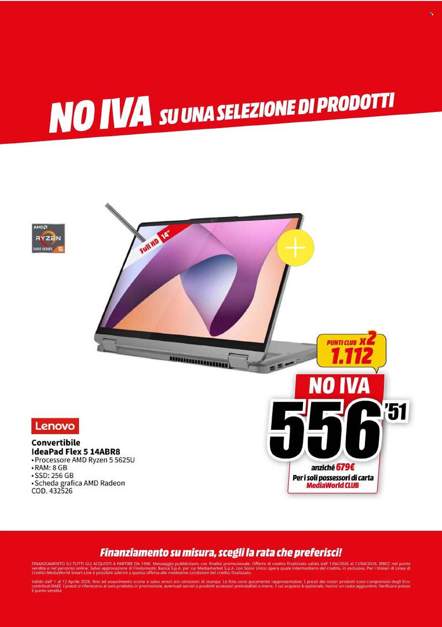 Volantino MediaWorld (2026-04-01 - 2026-04-12)
