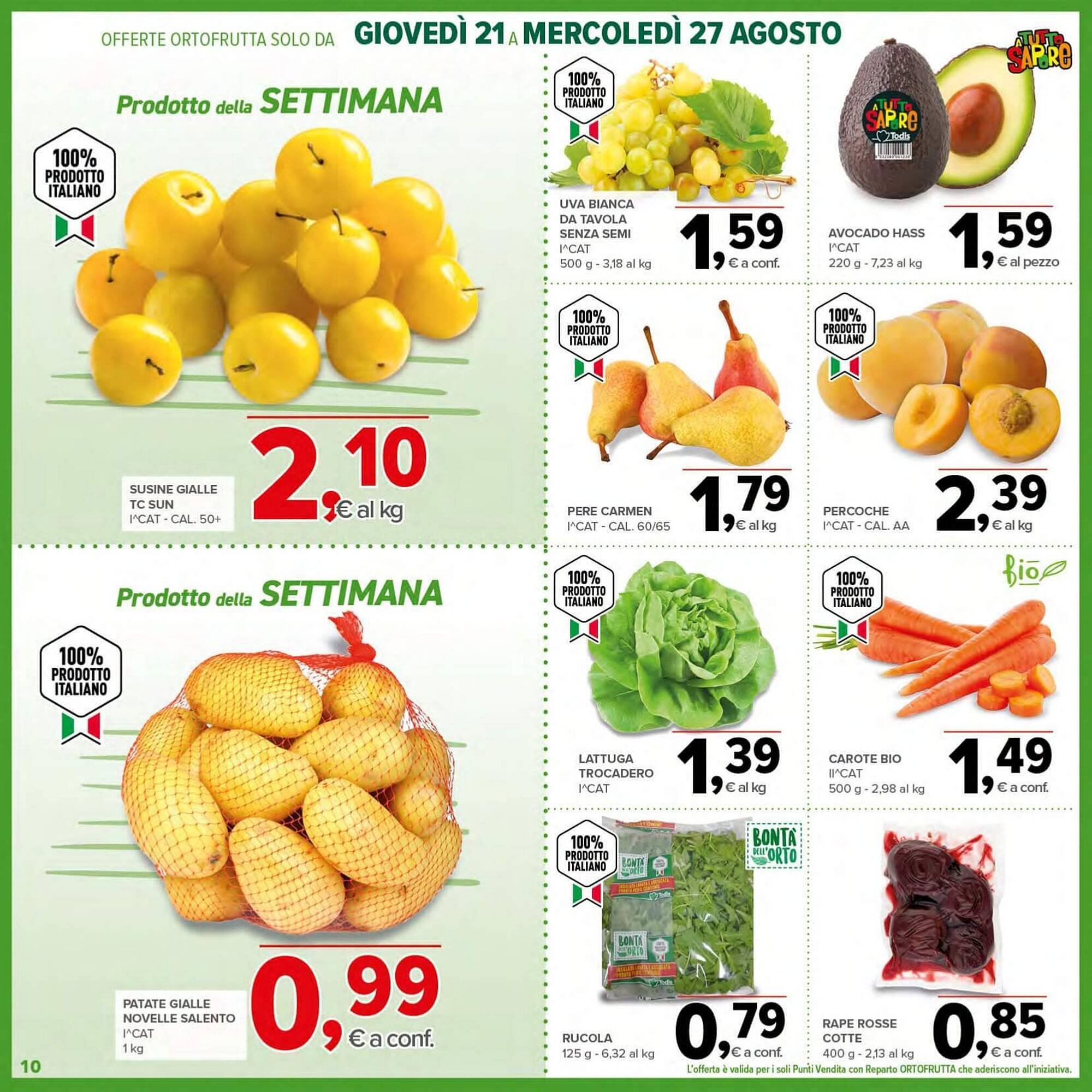 Volantino Todis (2025-08-21 - 2025-08-31)