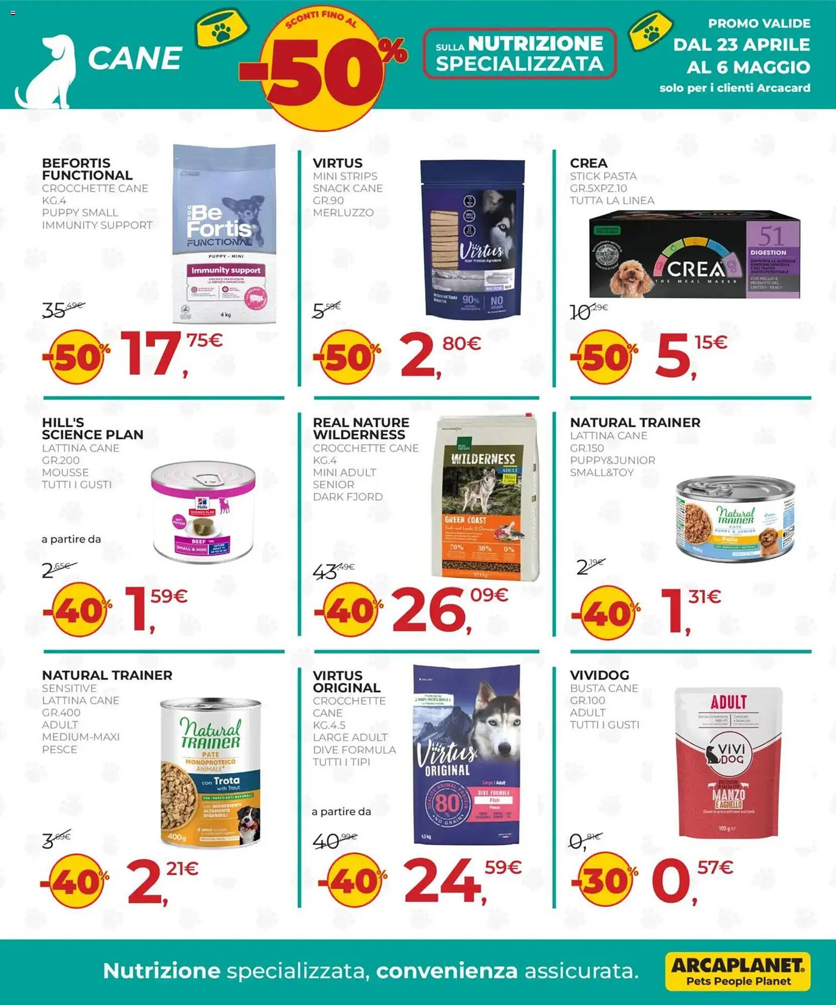 Volantino Arcaplanet (2026-04-23 - 2026-05-06)