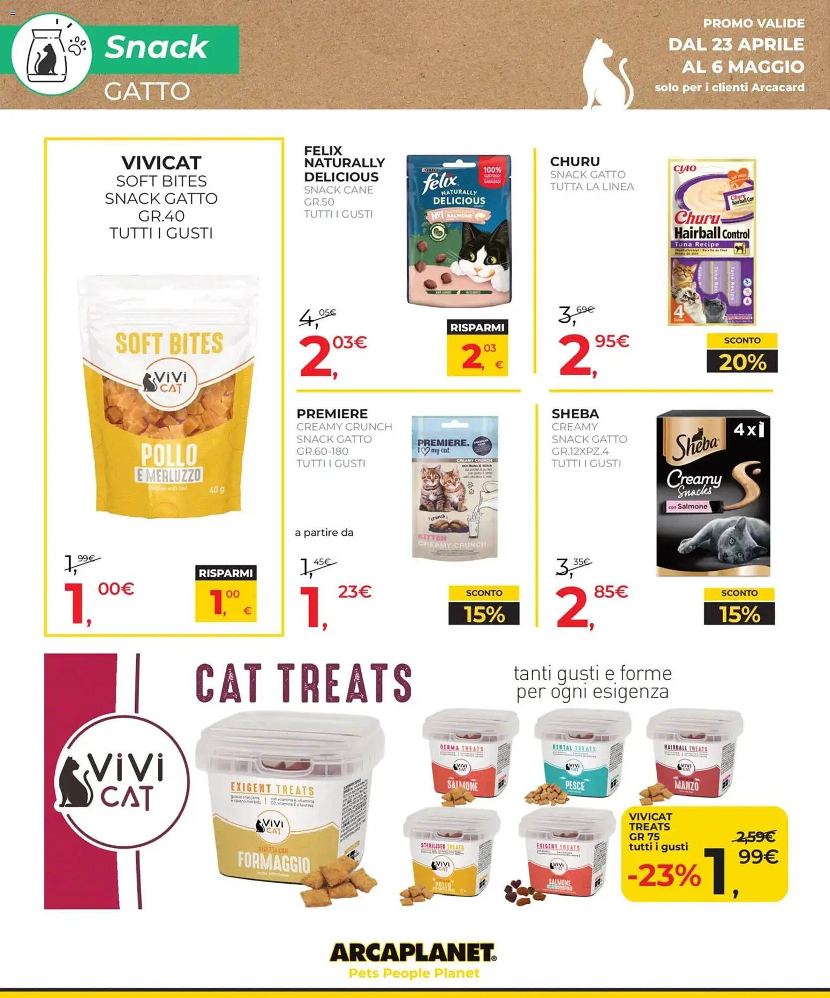 Volantino Arcaplanet (2026-04-23 - 2026-05-06)