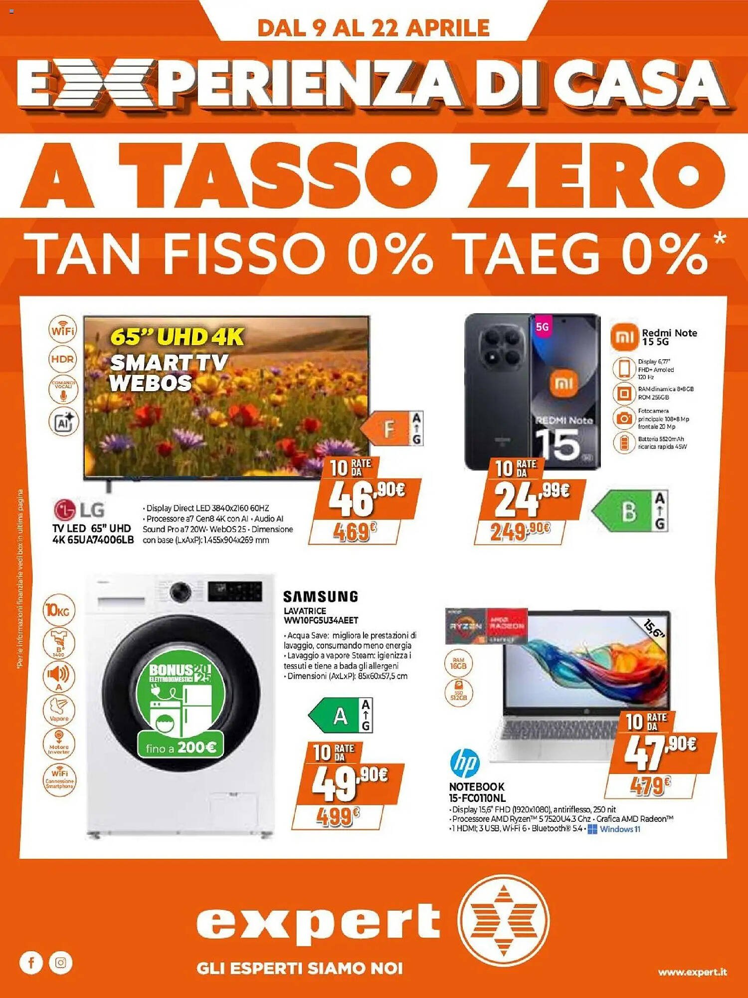 Volantino Expert (2026-04-09 - 2026-04-22)