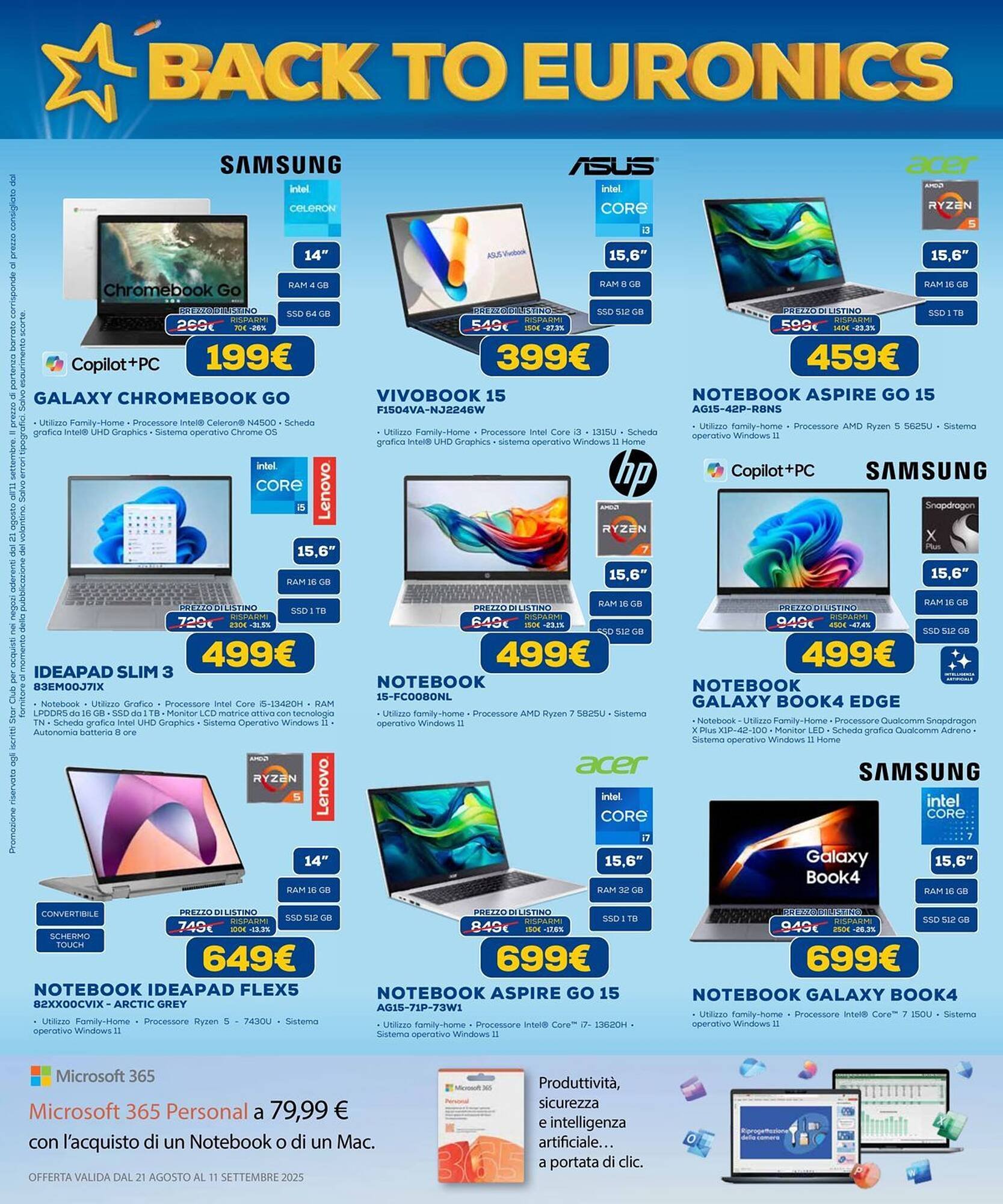Volantino Euronics (2025-08-21 - 2025-09-11)