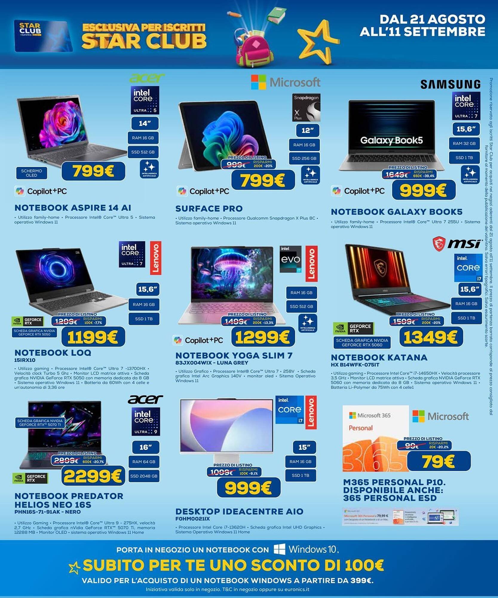 Volantino Euronics (2025-08-21 - 2025-09-11)