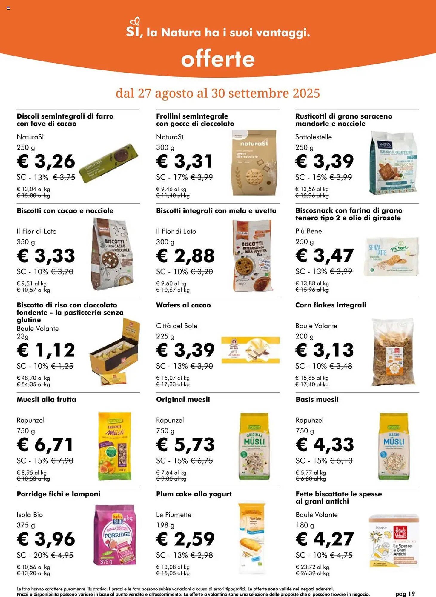 Volantino NaturaSì (2025-08-27 - 2025-09-30)
