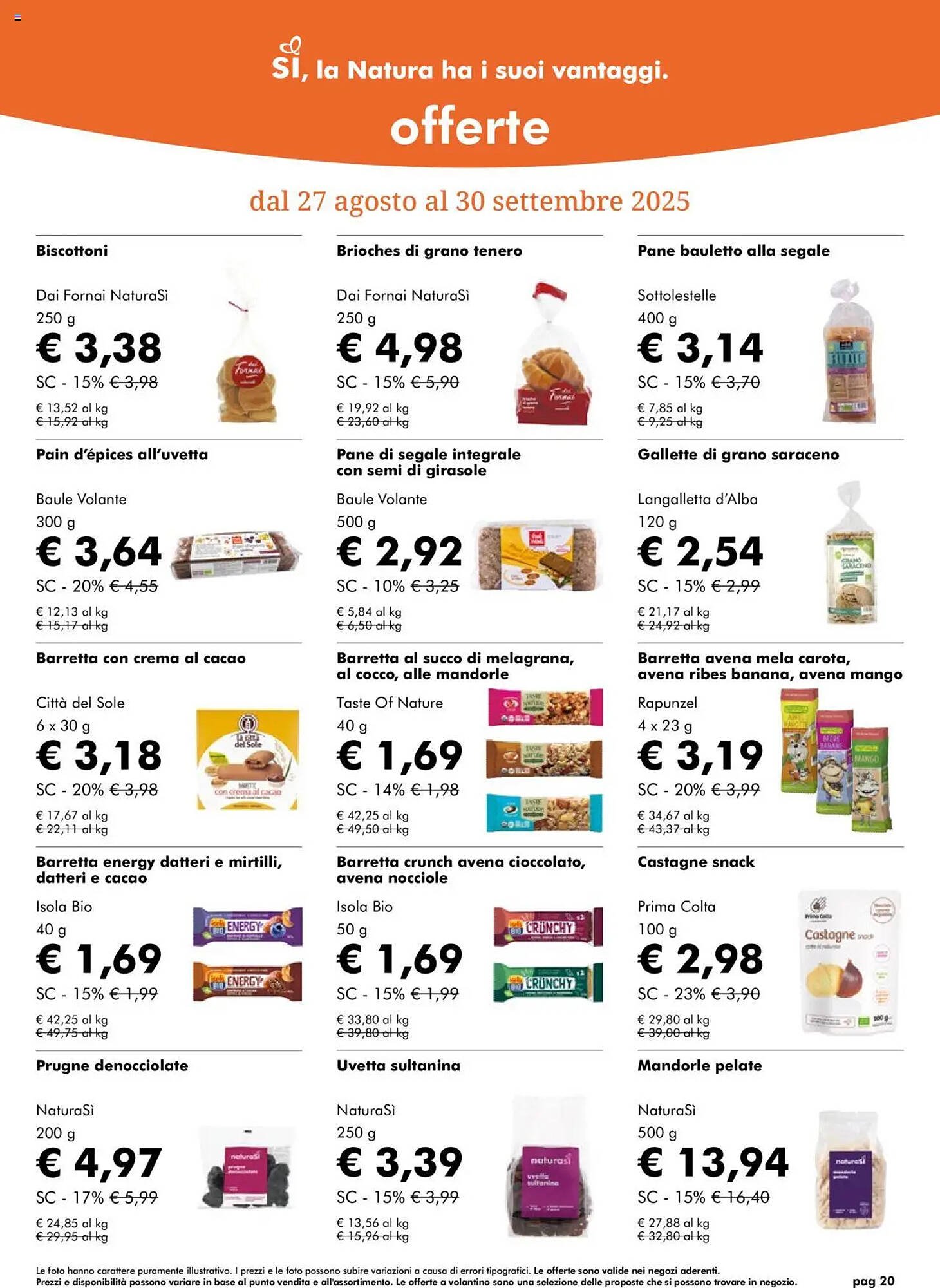 Volantino NaturaSì (2025-08-27 - 2025-09-30)