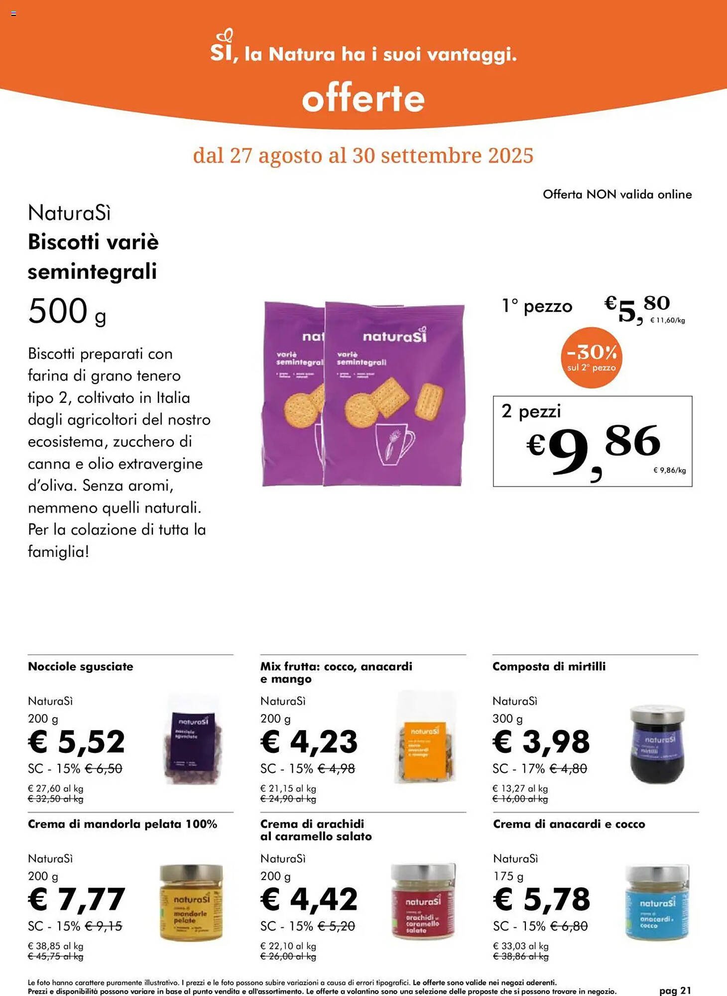 Volantino NaturaSì (2025-08-27 - 2025-09-30)