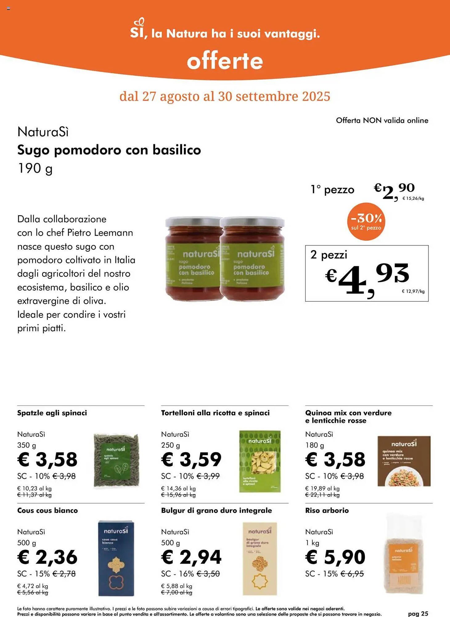 Volantino NaturaSì (2025-08-27 - 2025-09-30)
