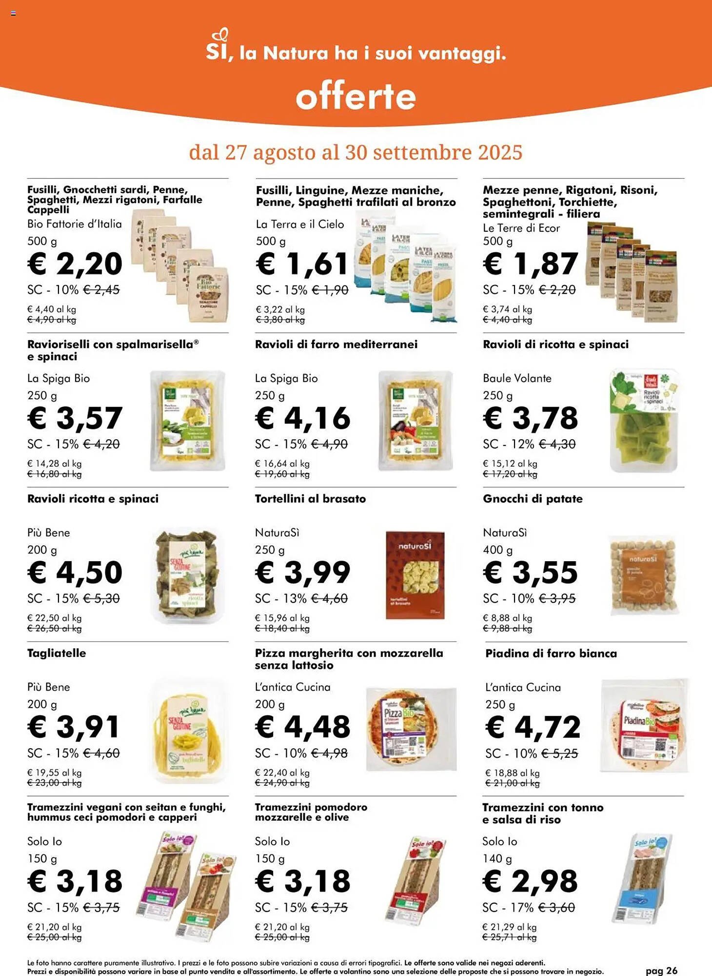 Volantino NaturaSì (2025-08-27 - 2025-09-30)