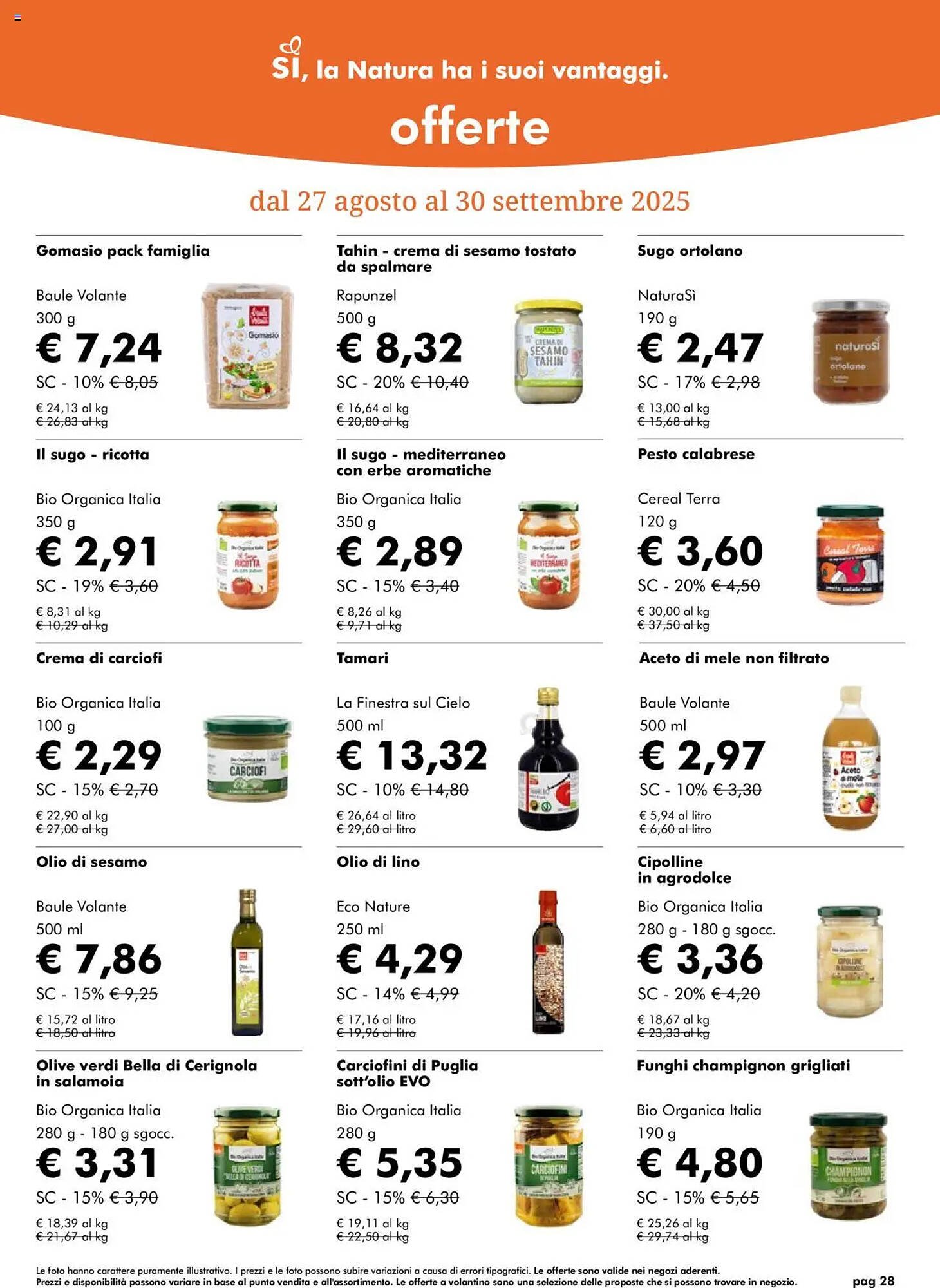 Volantino NaturaSì (2025-08-27 - 2025-09-30)