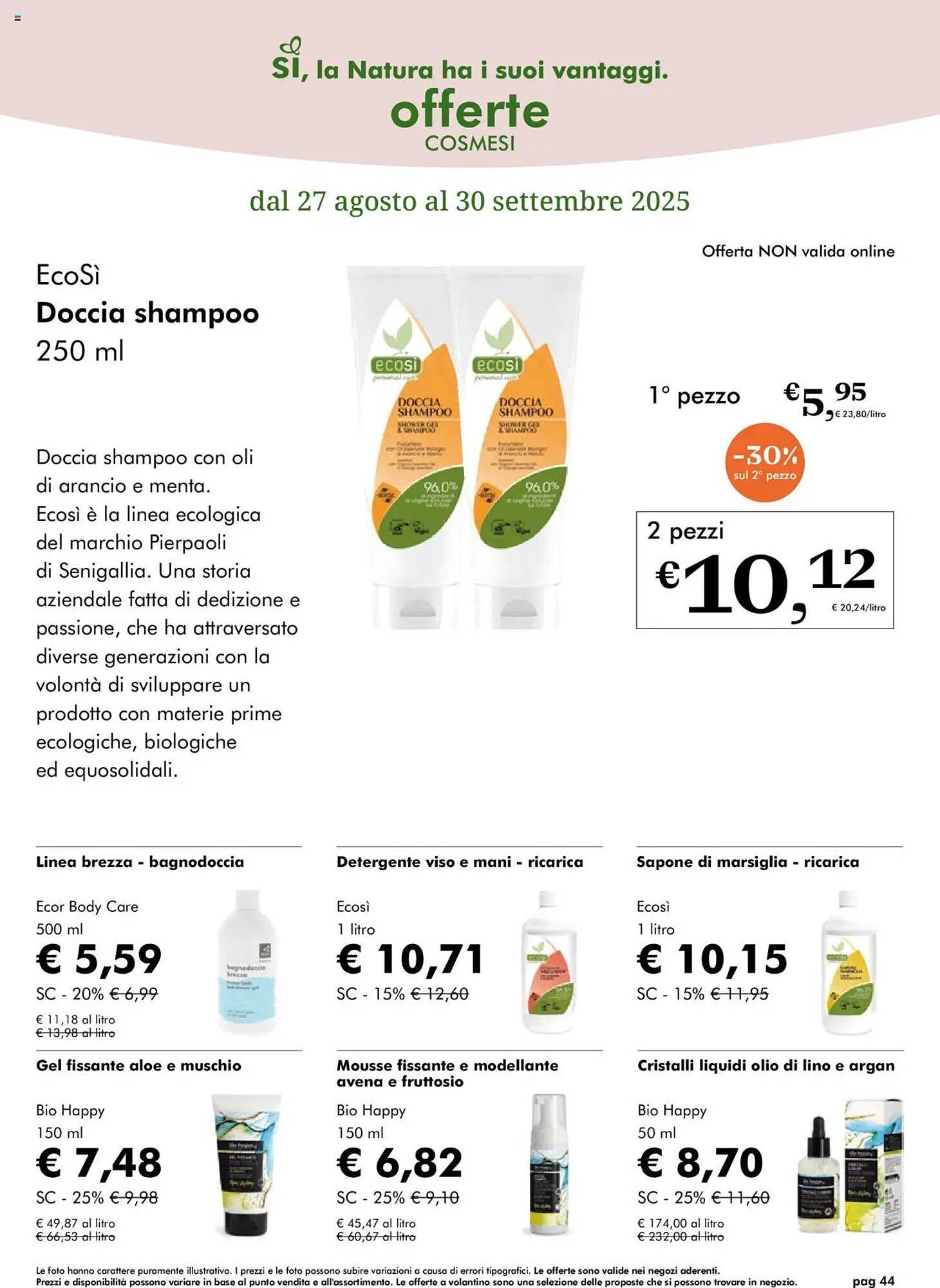 Volantino NaturaSì (2025-08-27 - 2025-09-30)