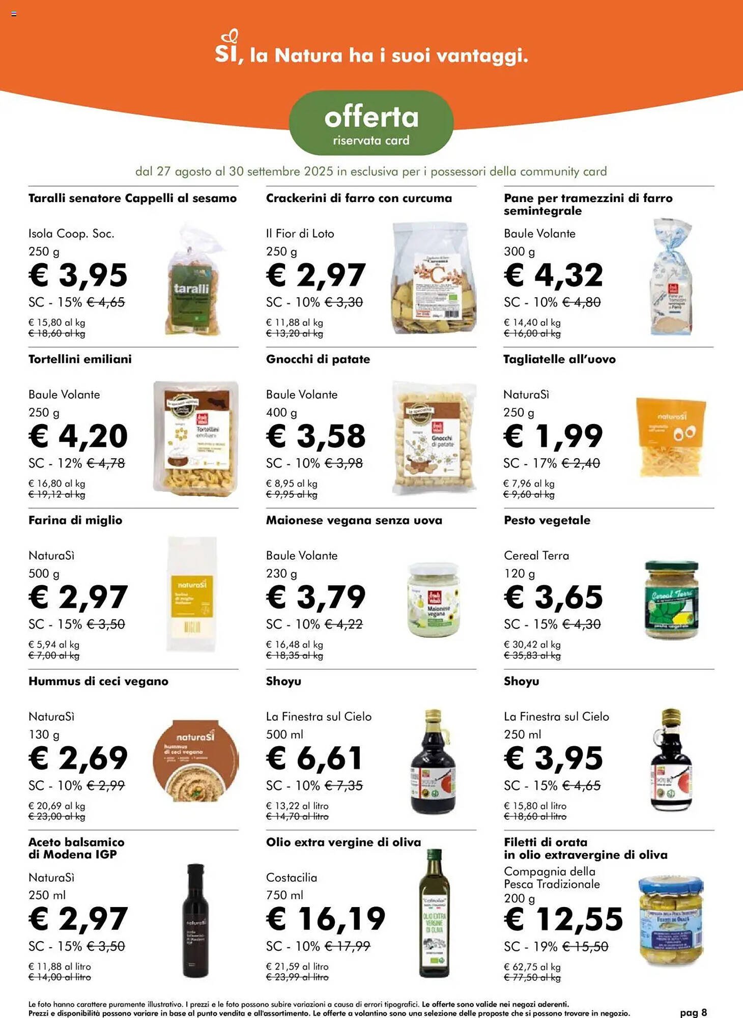 Volantino NaturaSì (2025-08-27 - 2025-09-30)