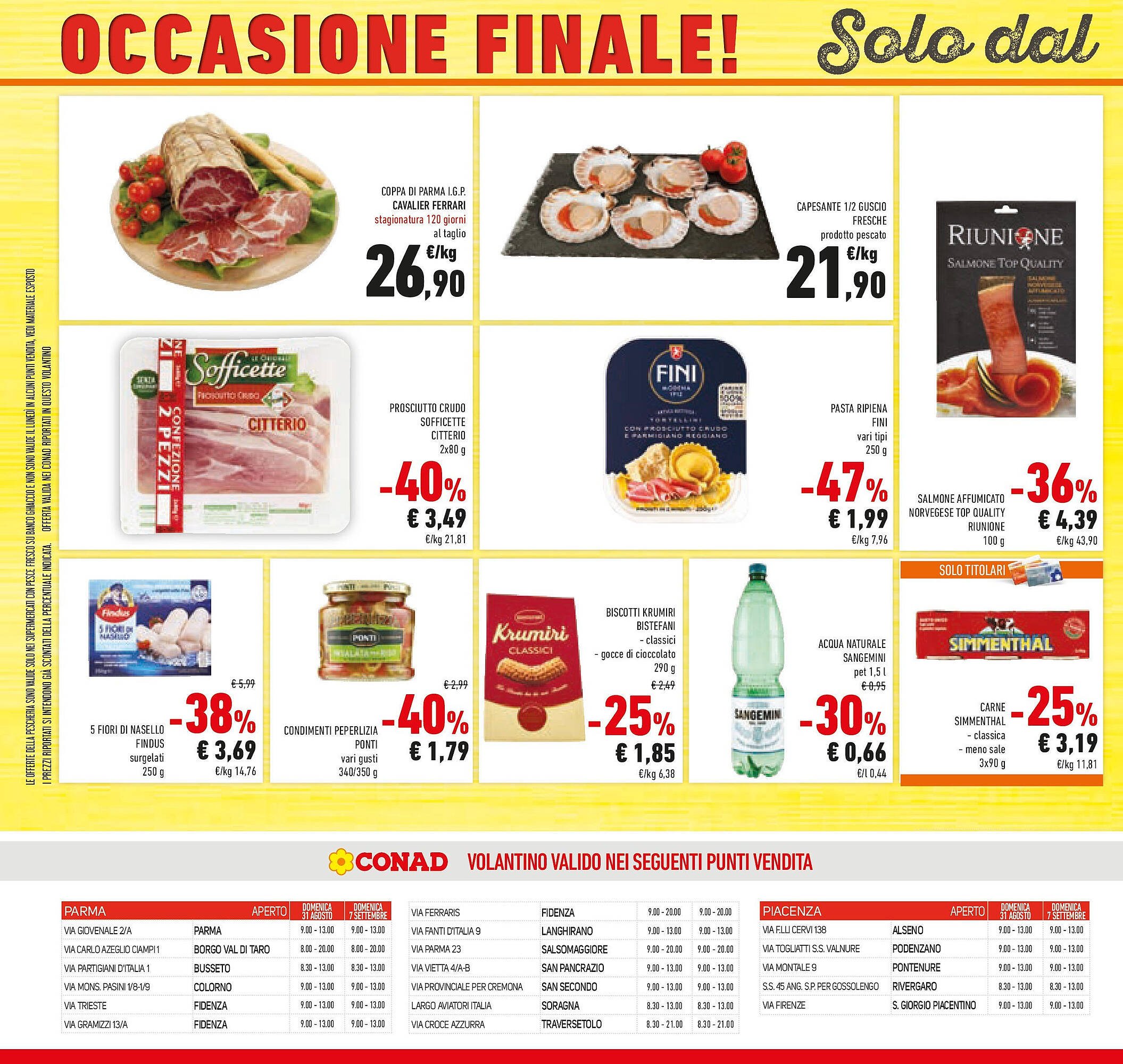 Volantino Conad (2025-08-26 - 2025-09-09)
