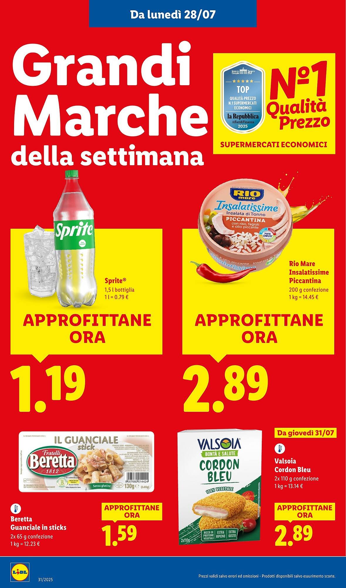 Volantino Lidl (2025-07-28 - 2025-08-03)