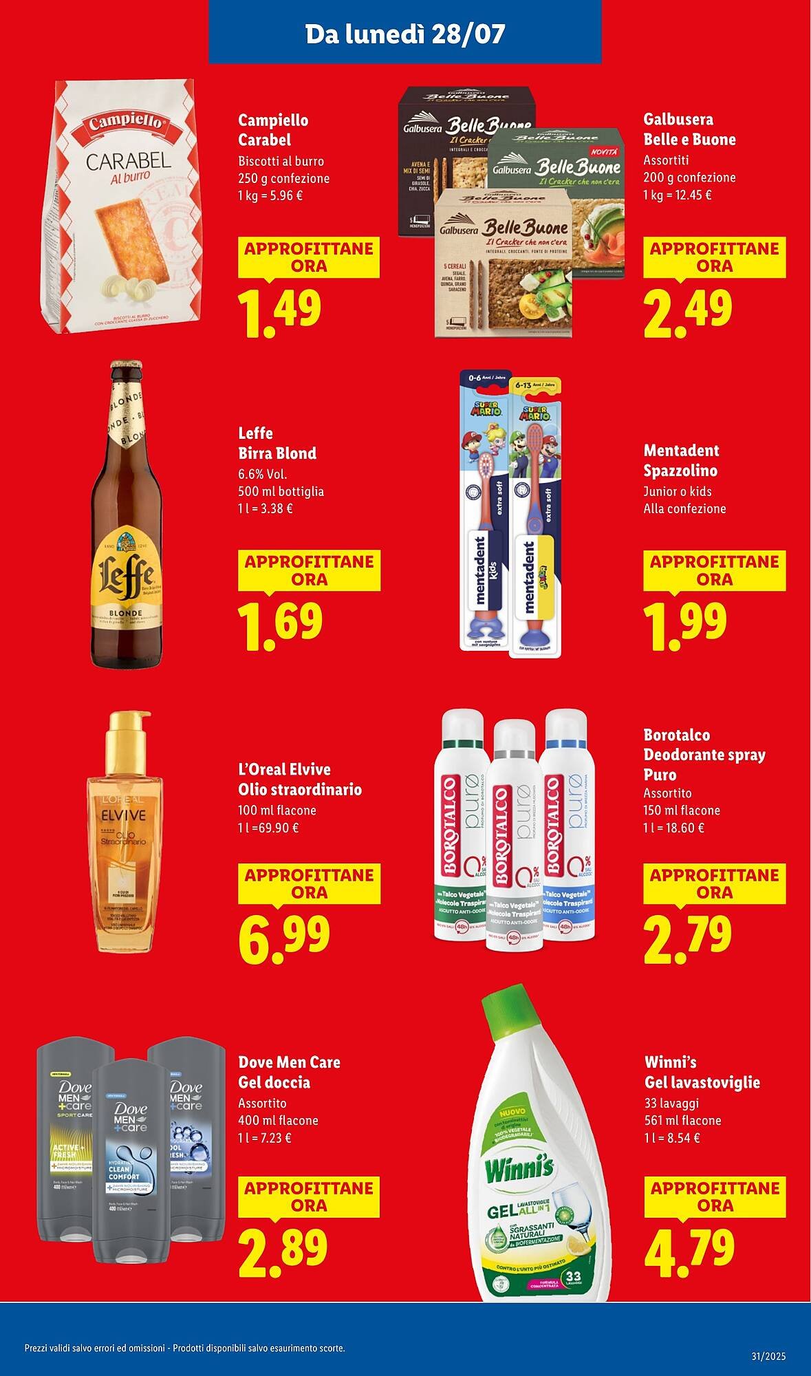 Volantino Lidl (2025-07-28 - 2025-08-03)