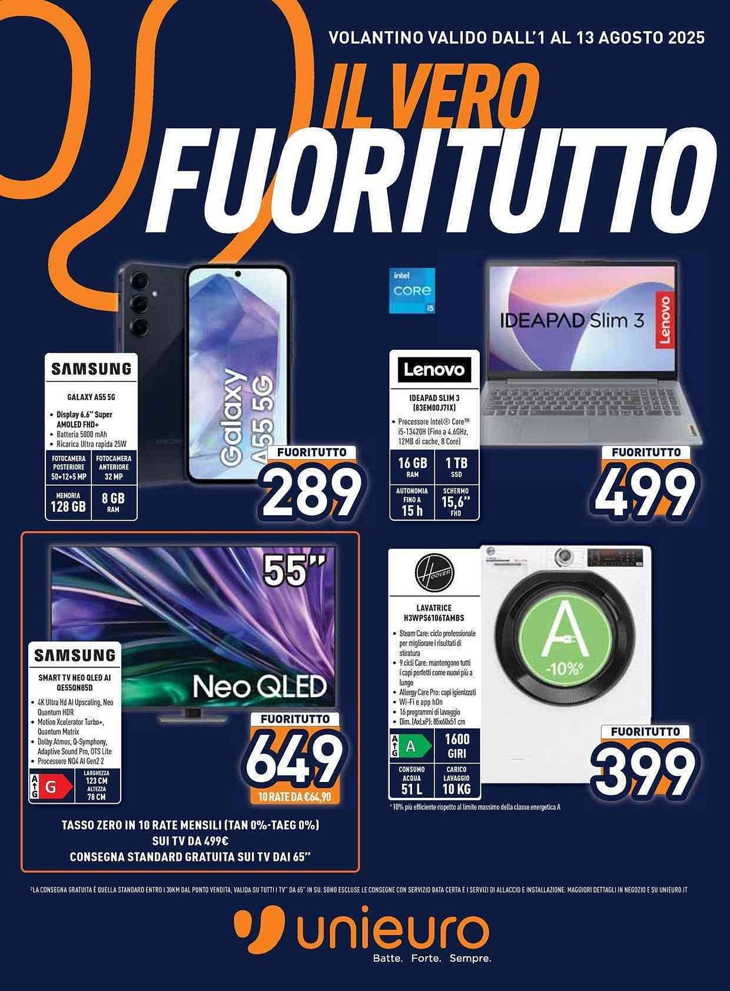 Volantino Unieuro (2025-08-01 - 2025-08-13)
