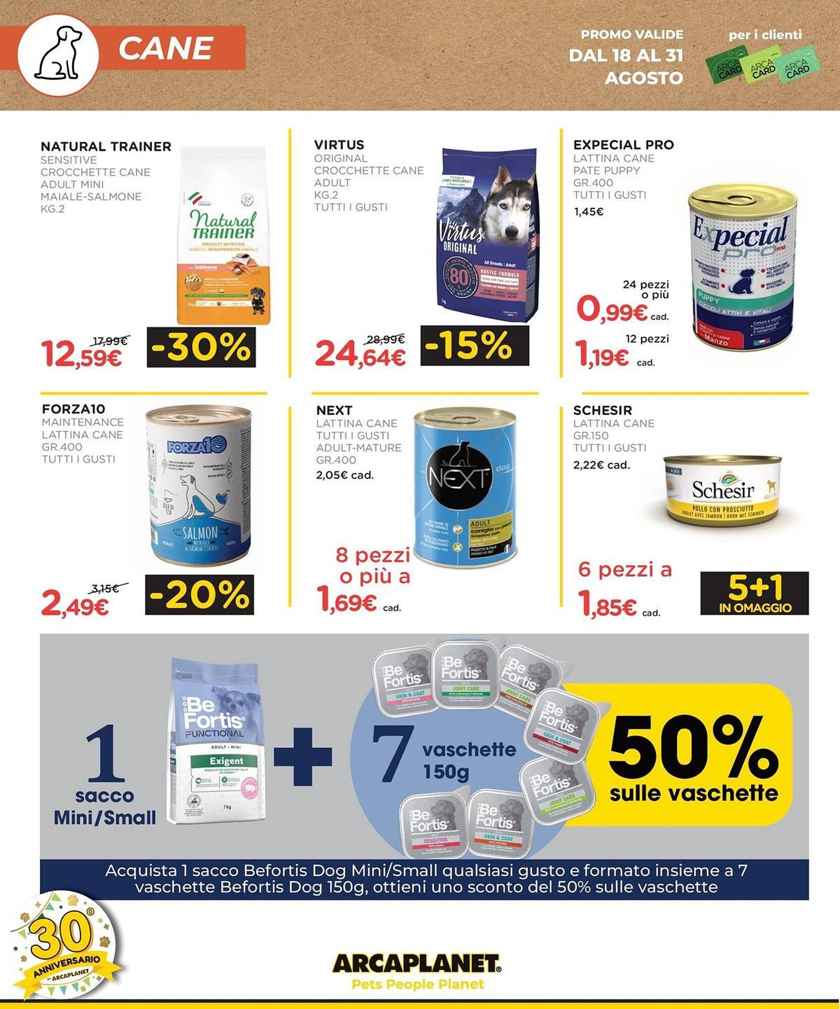 Volantino Arcaplanet (2025-08-18 - 2025-08-31)