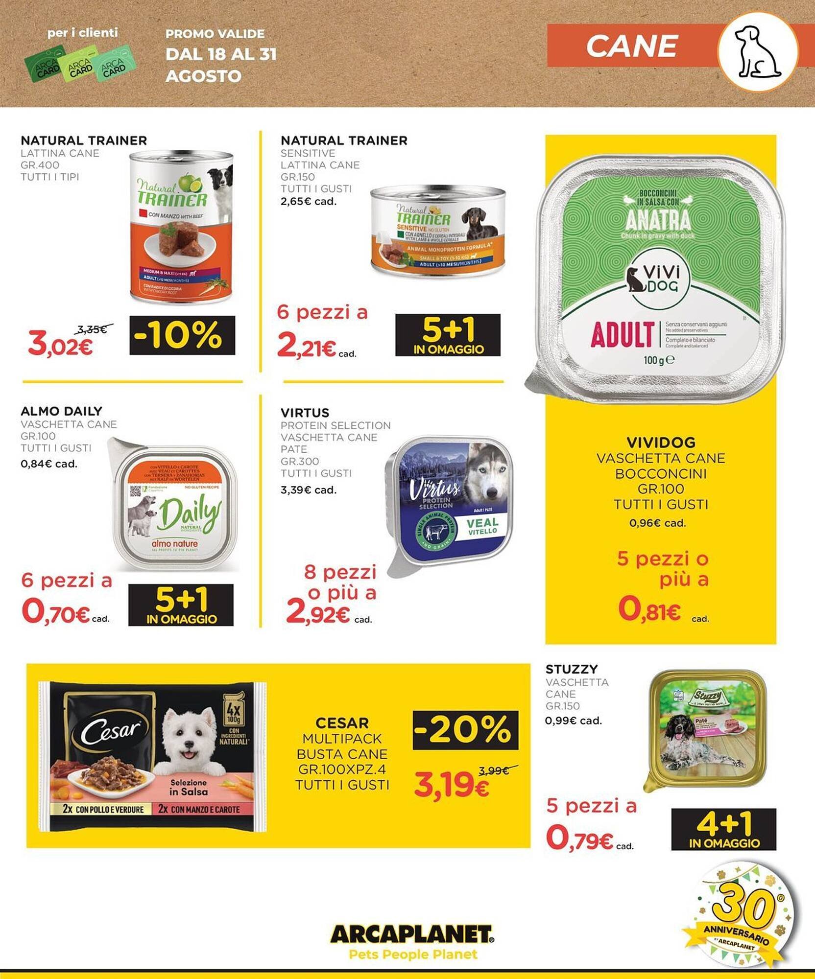 Volantino Arcaplanet (2025-08-18 - 2025-08-31)