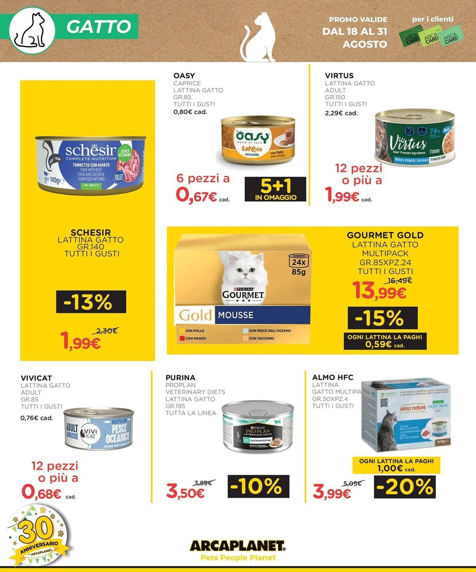 Volantino Arcaplanet (2025-08-18 - 2025-08-31)
