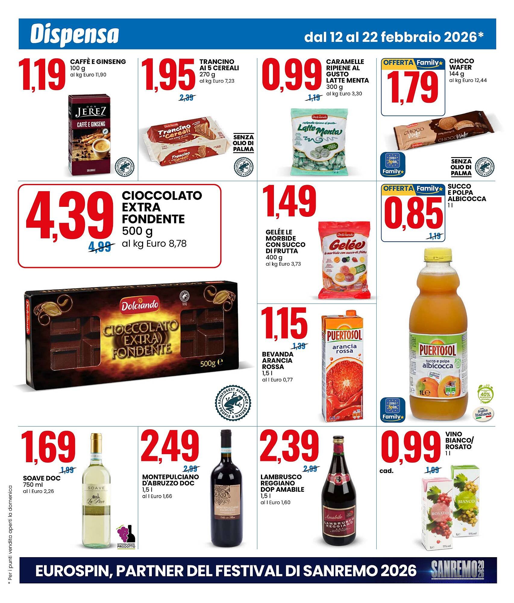 Volantino Eurospin (2026-02-12 - 2026-02-22)