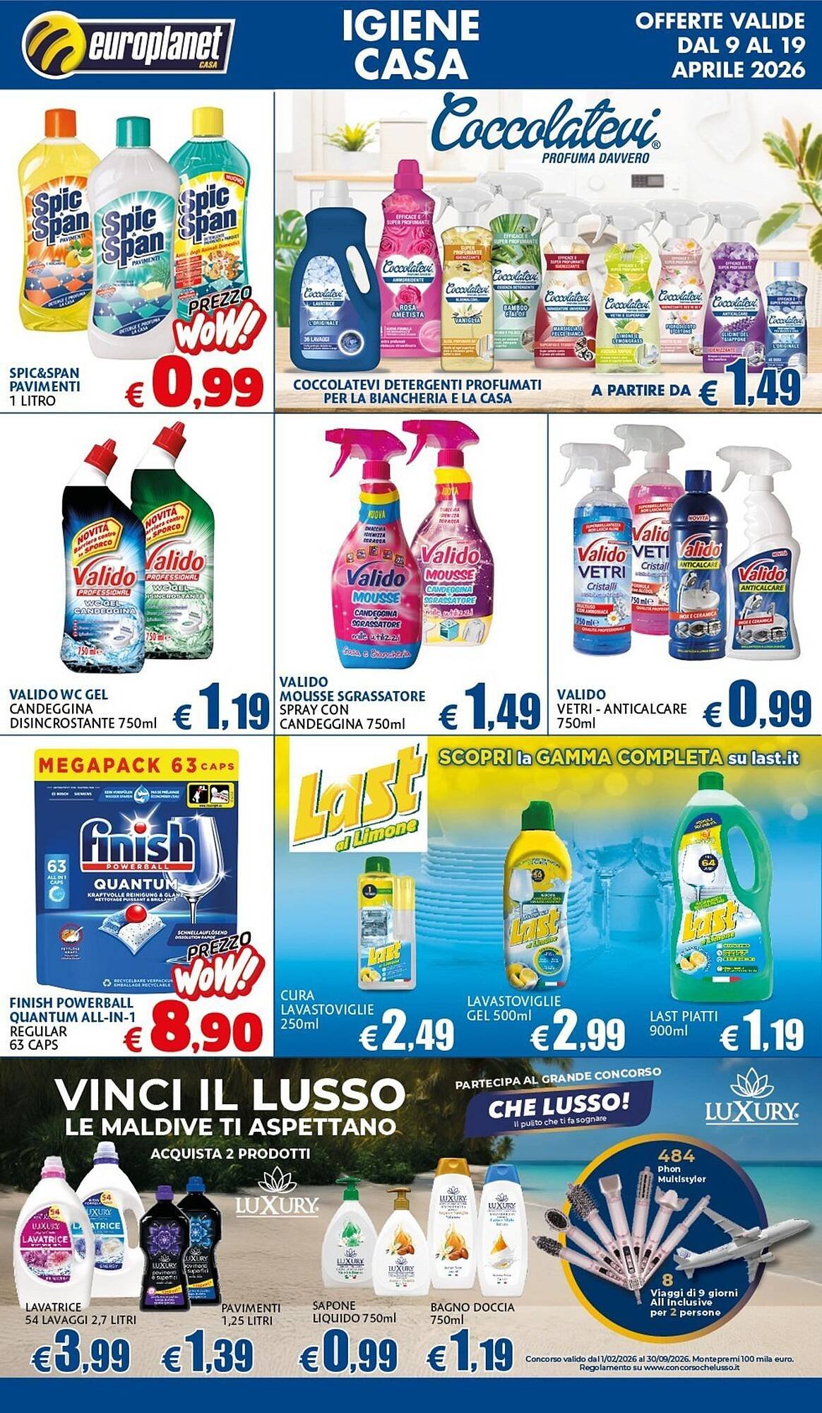 Volantino Europlanet Casa (2026-04-09 - 2026-04-19)