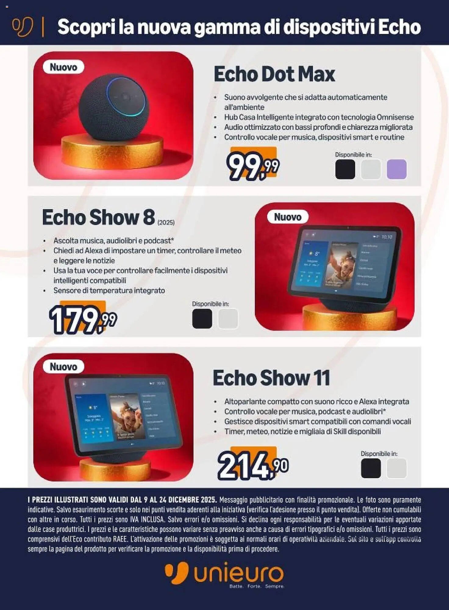 Volantino Unieuro (2025-12-09 - 2025-12-24)