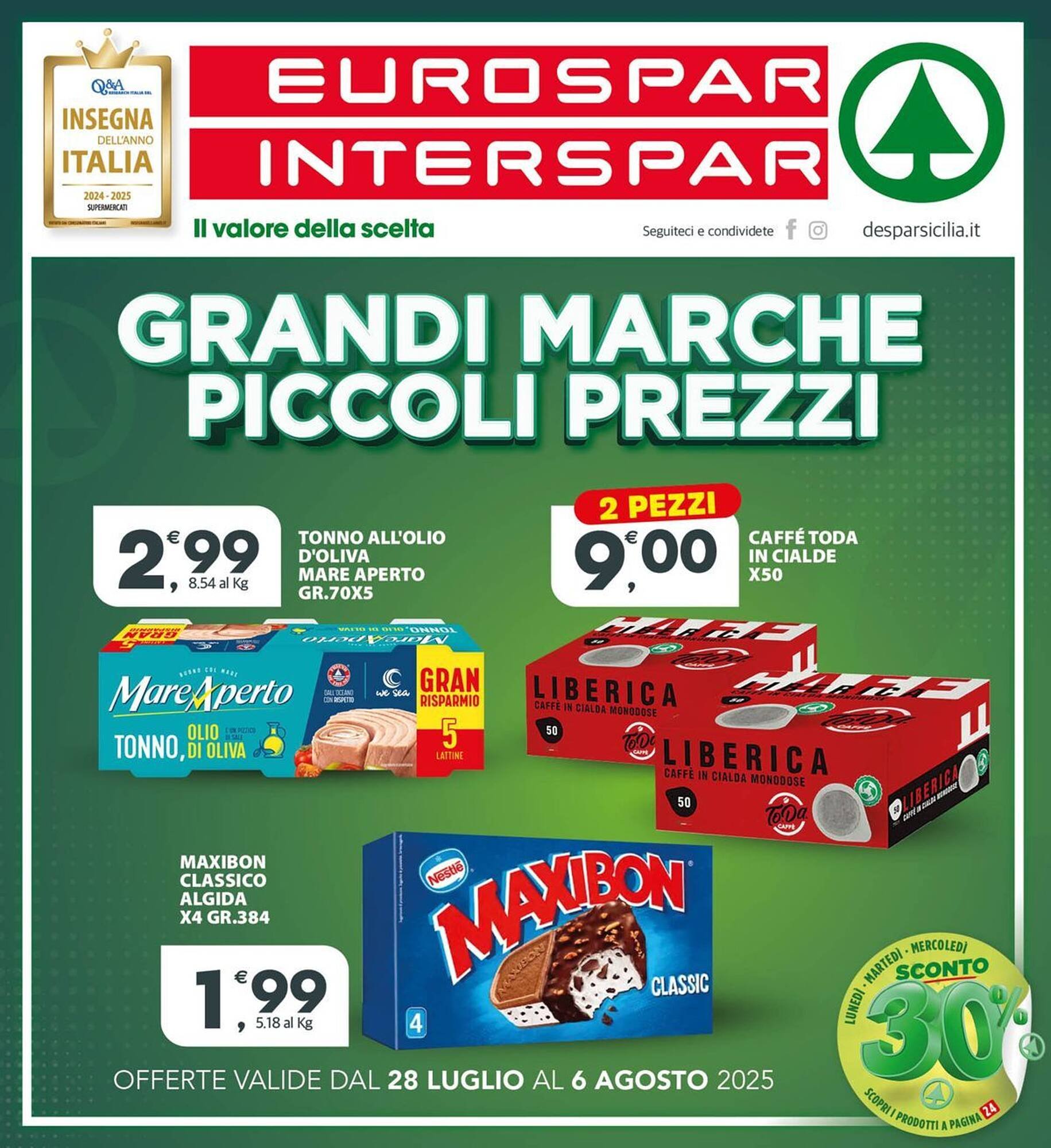 Volantino Eurospar (2025-07-28 - 2025-08-06)