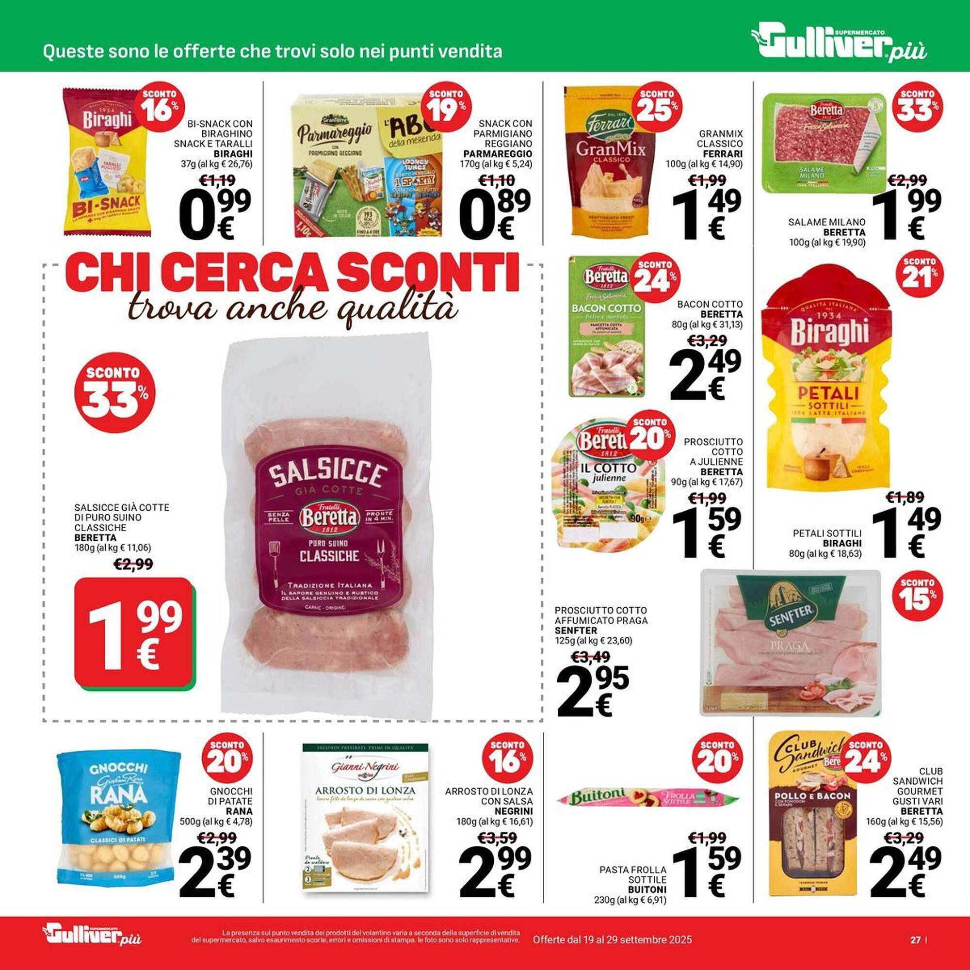 Volantino Supermercati Gulliver (2025-09-19 - 2025-09-29)