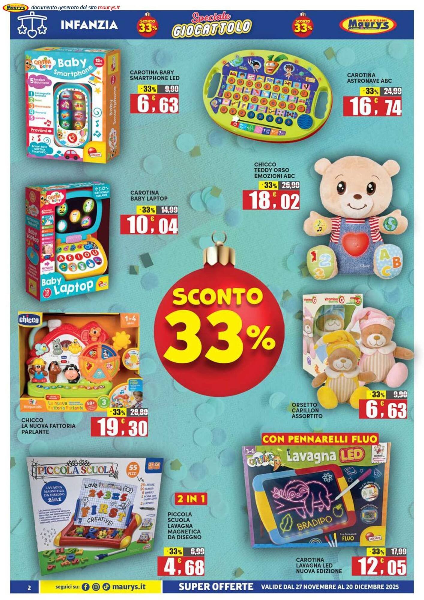 Volantino Maury&#039;s (2025-11-27 - 2025-12-20)