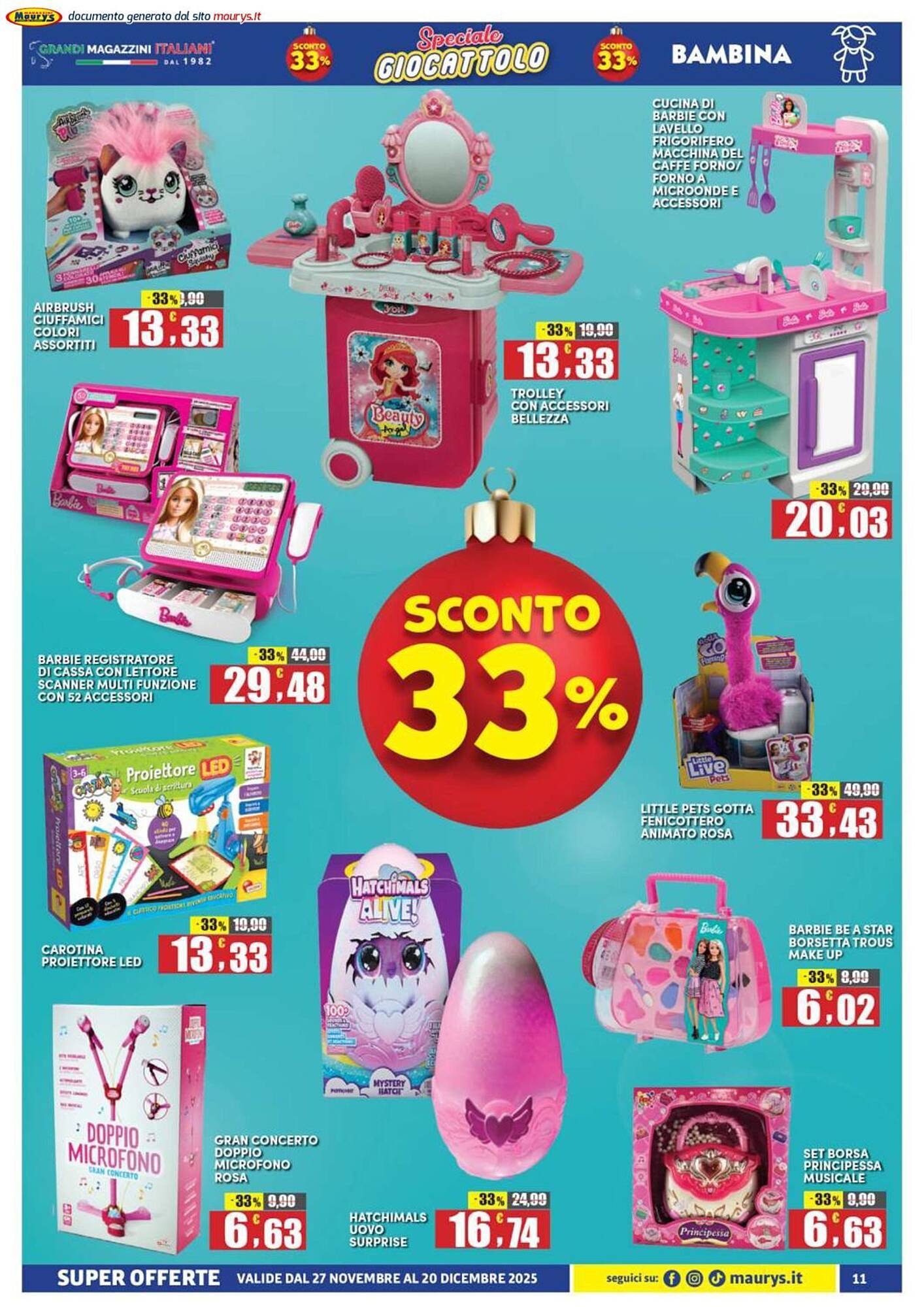 Volantino Maury&#039;s (2025-11-27 - 2025-12-20)