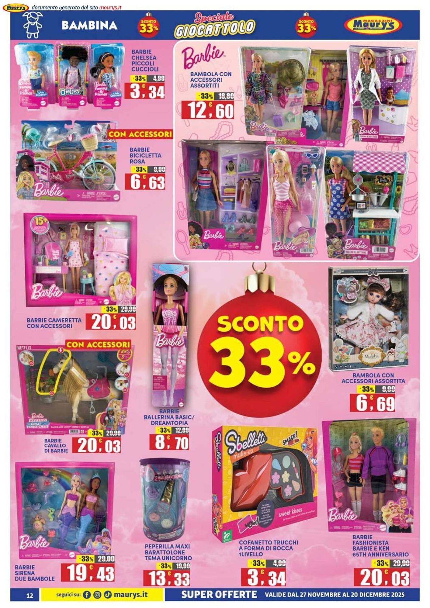 Volantino Maury&#039;s (2025-11-27 - 2025-12-20)