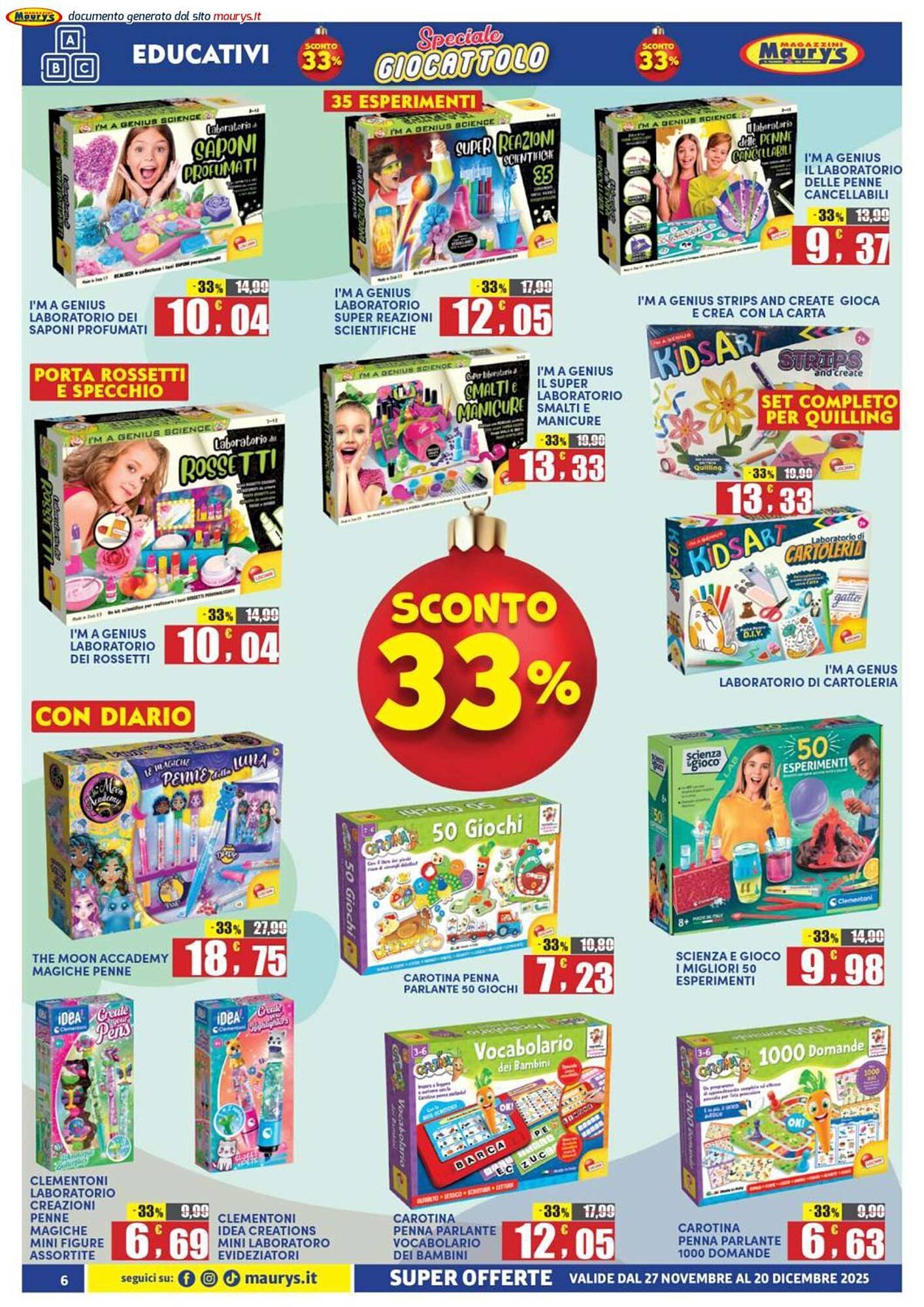 Volantino Maury&#039;s (2025-11-27 - 2025-12-20)
