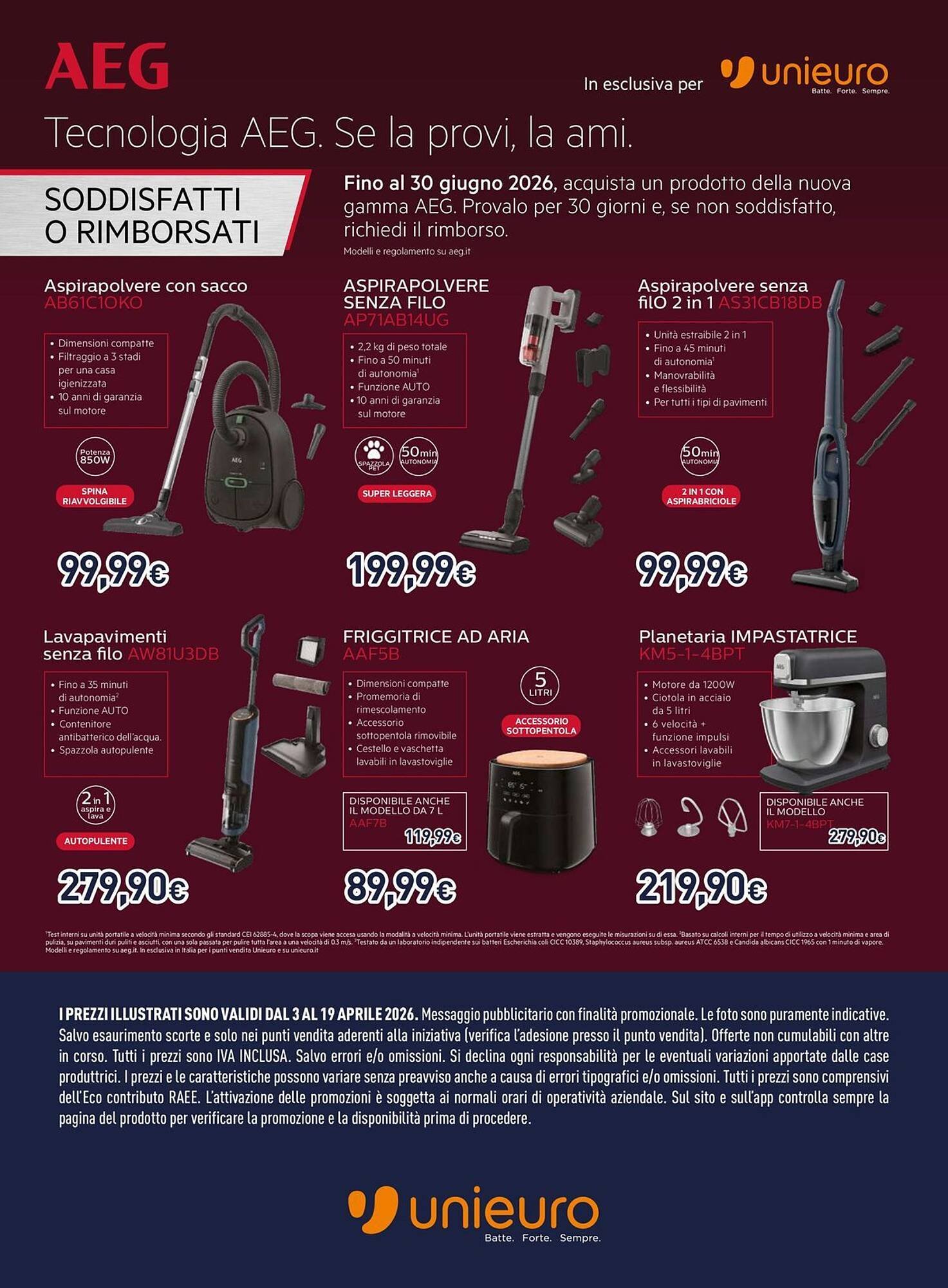 Volantino Unieuro (2026-04-03 - 2026-04-19)
