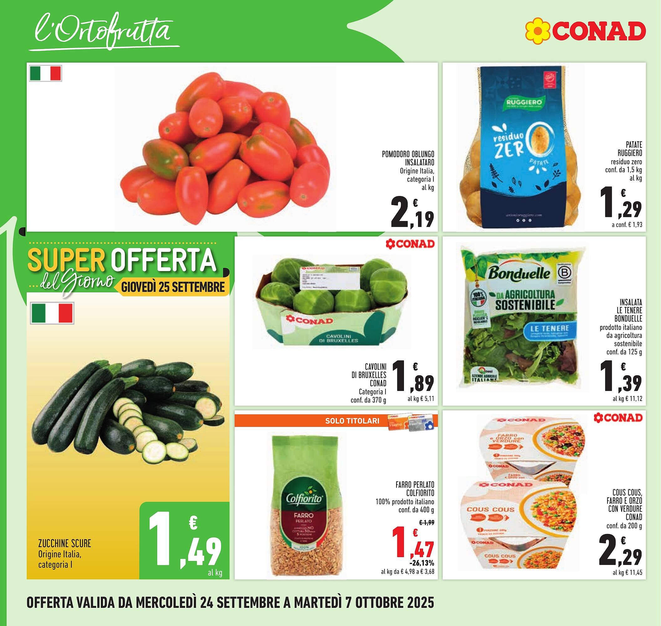 Volantino Conad (2025-09-24 - 2025-10-07)