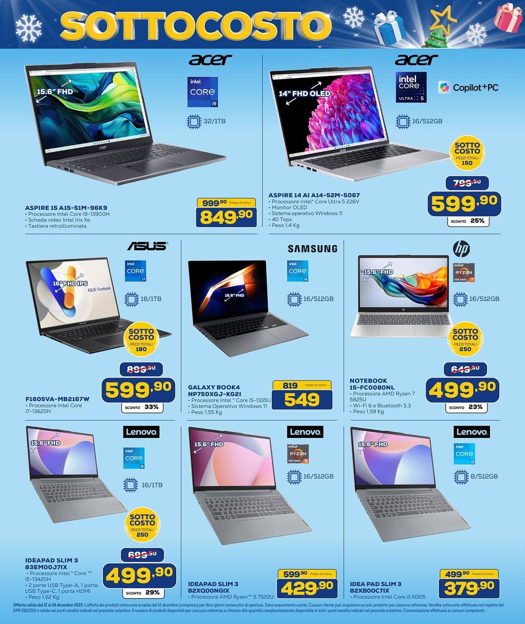 Volantino Euronics (2025-12-12 - 2025-12-24)