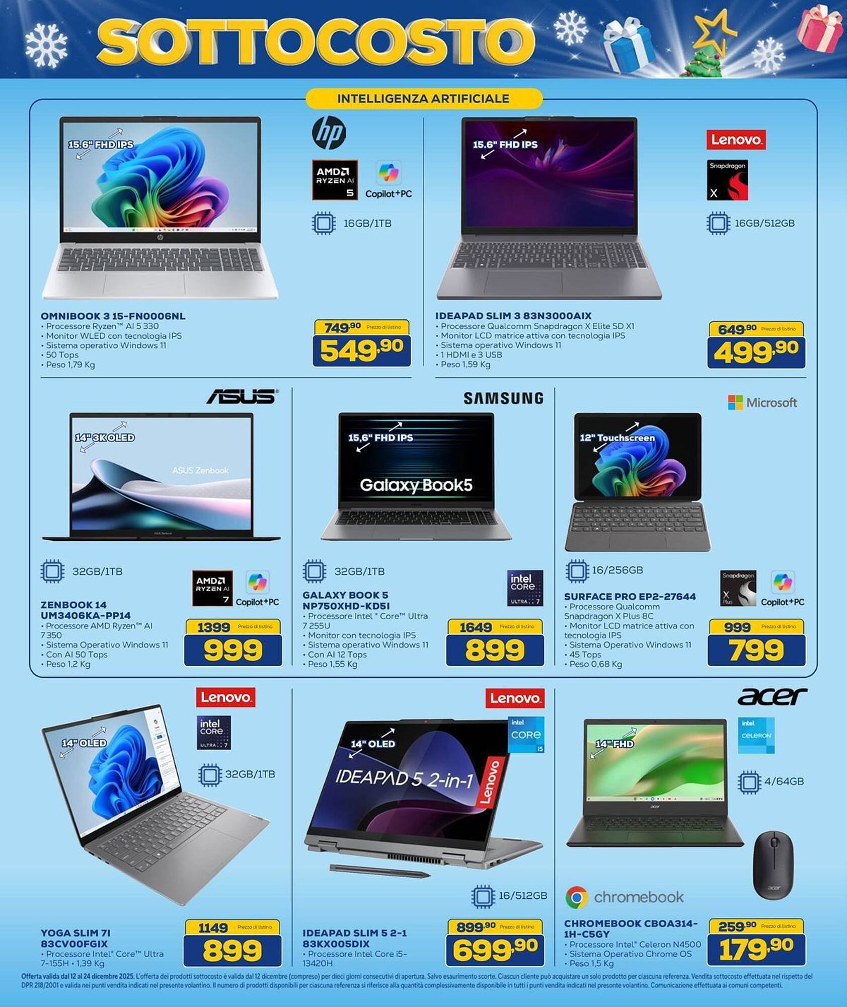 Volantino Euronics (2025-12-12 - 2025-12-24)