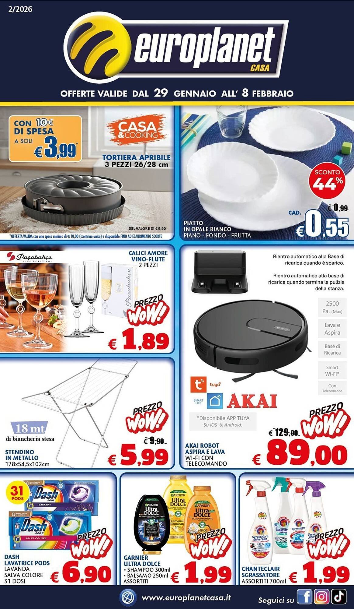 Volantino Europlanet Casa (2026-01-29 - 2026-02-08)