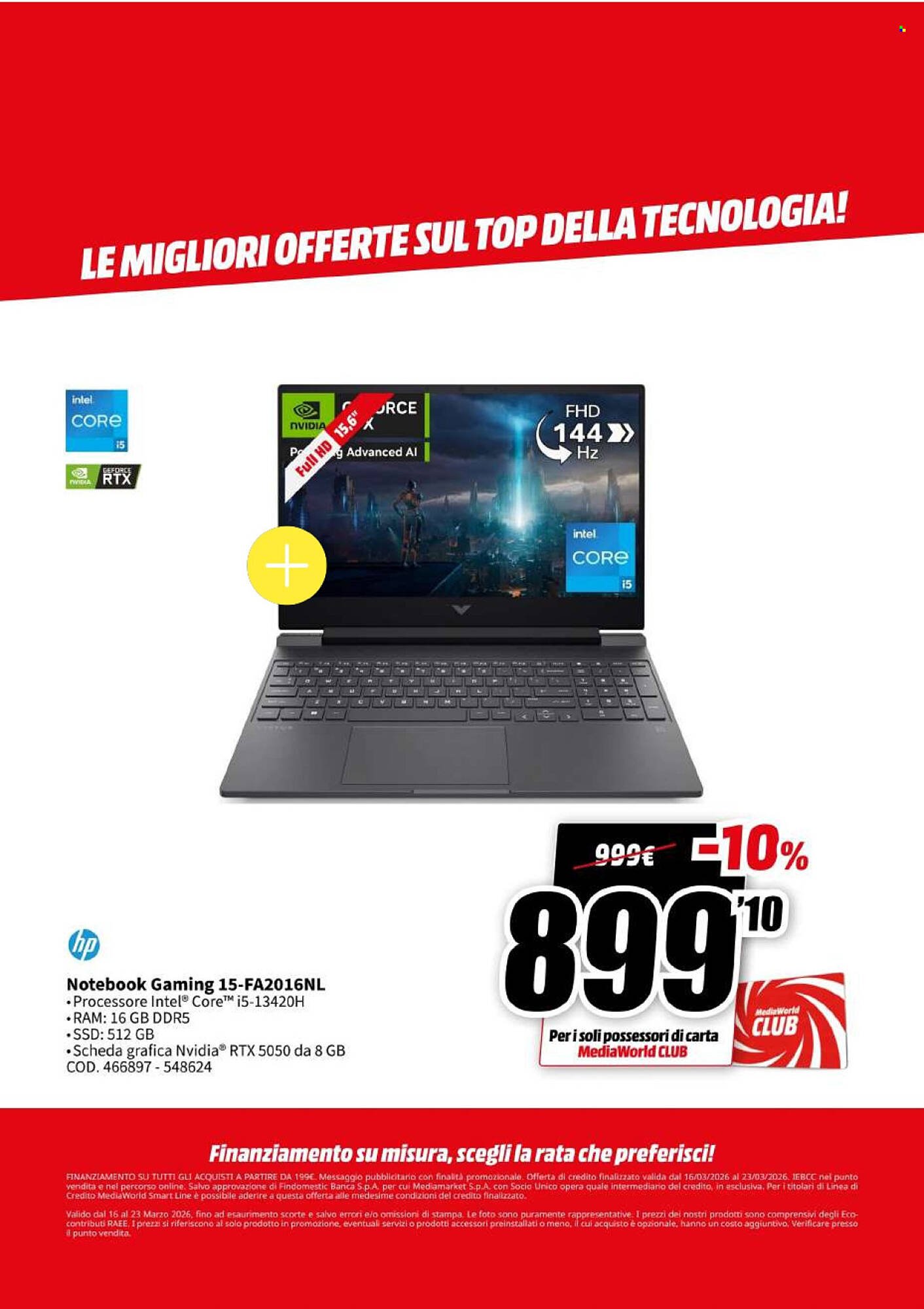 Volantino MediaWorld (2026-03-16 - 2026-03-23)