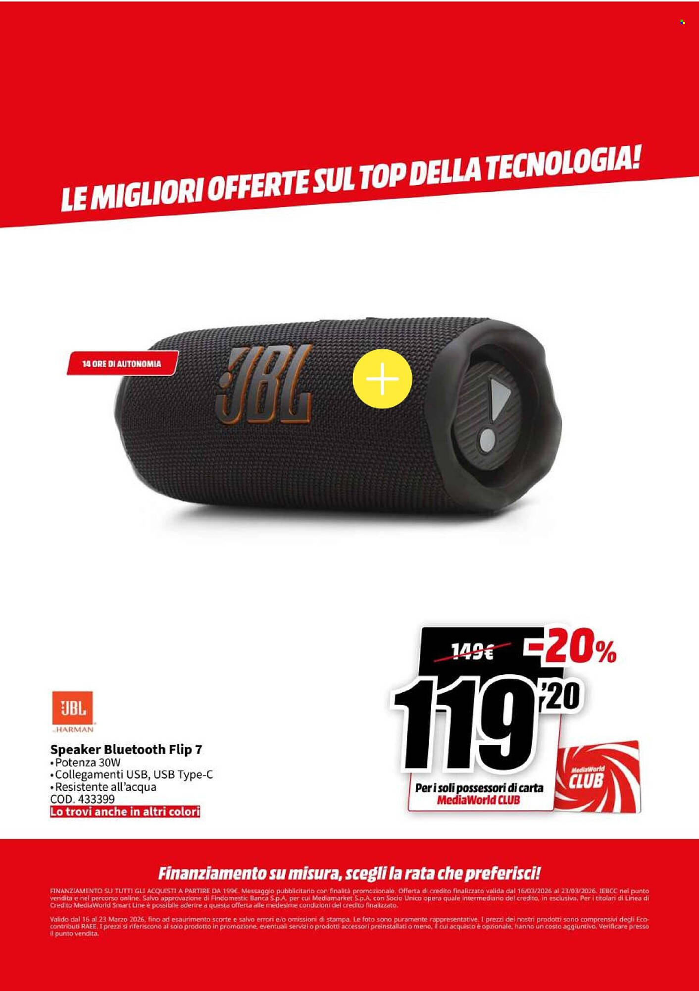 Volantino MediaWorld (2026-03-16 - 2026-03-23)