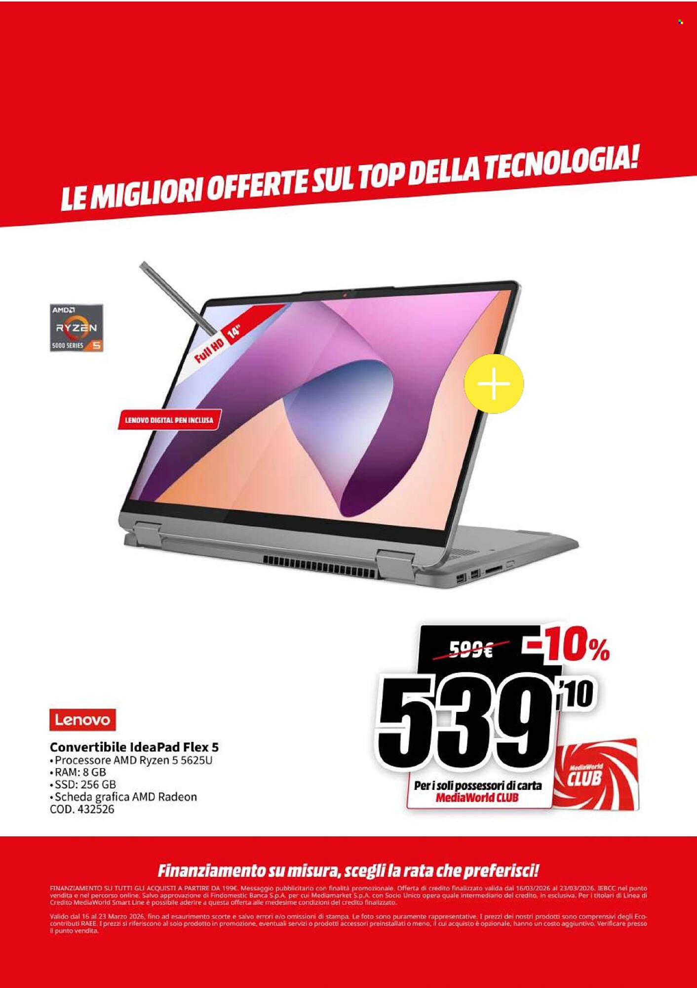 Volantino MediaWorld (2026-03-16 - 2026-03-23)