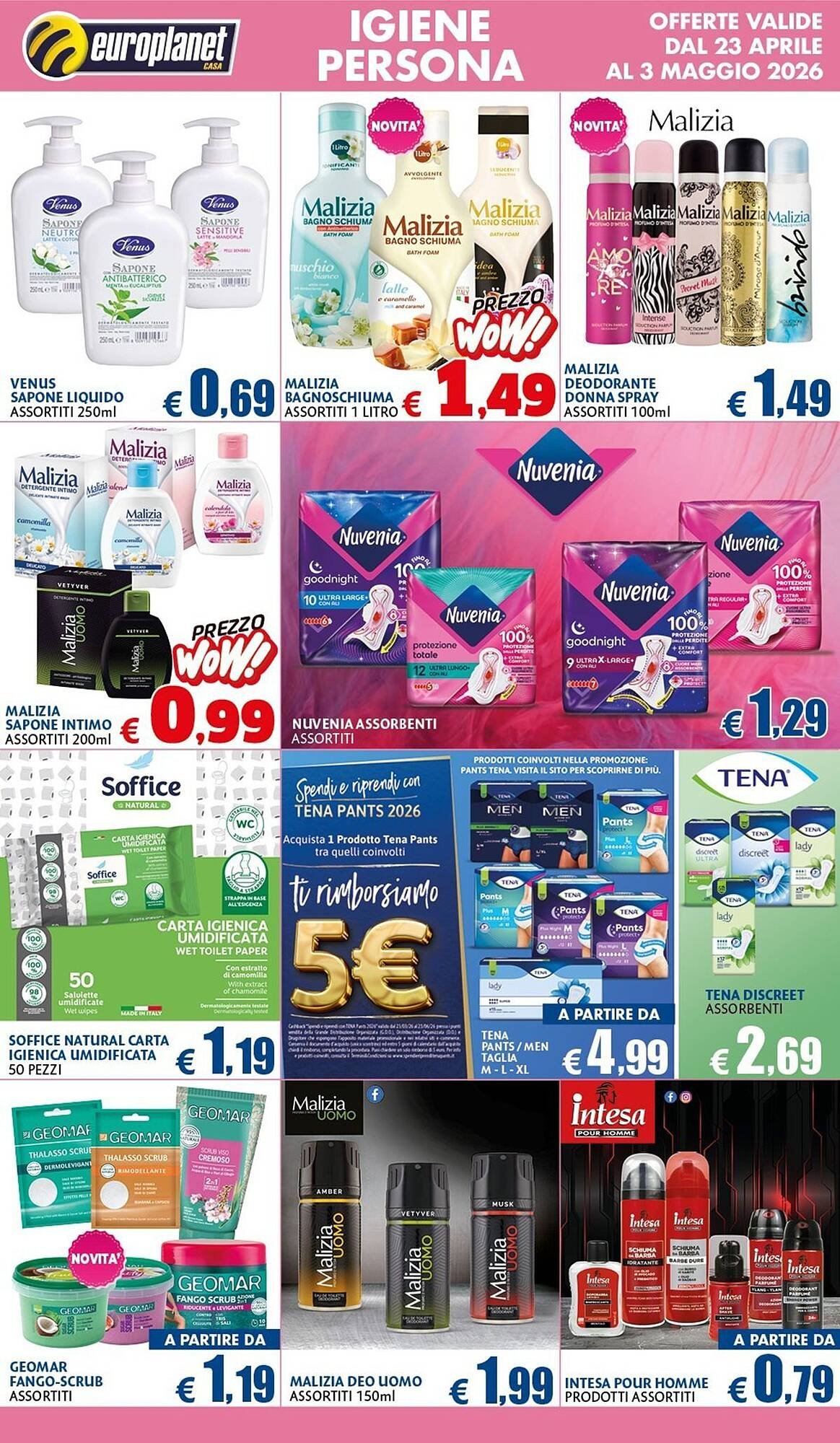 Volantino Europlanet Casa (2026-04-23 - 2026-05-03)