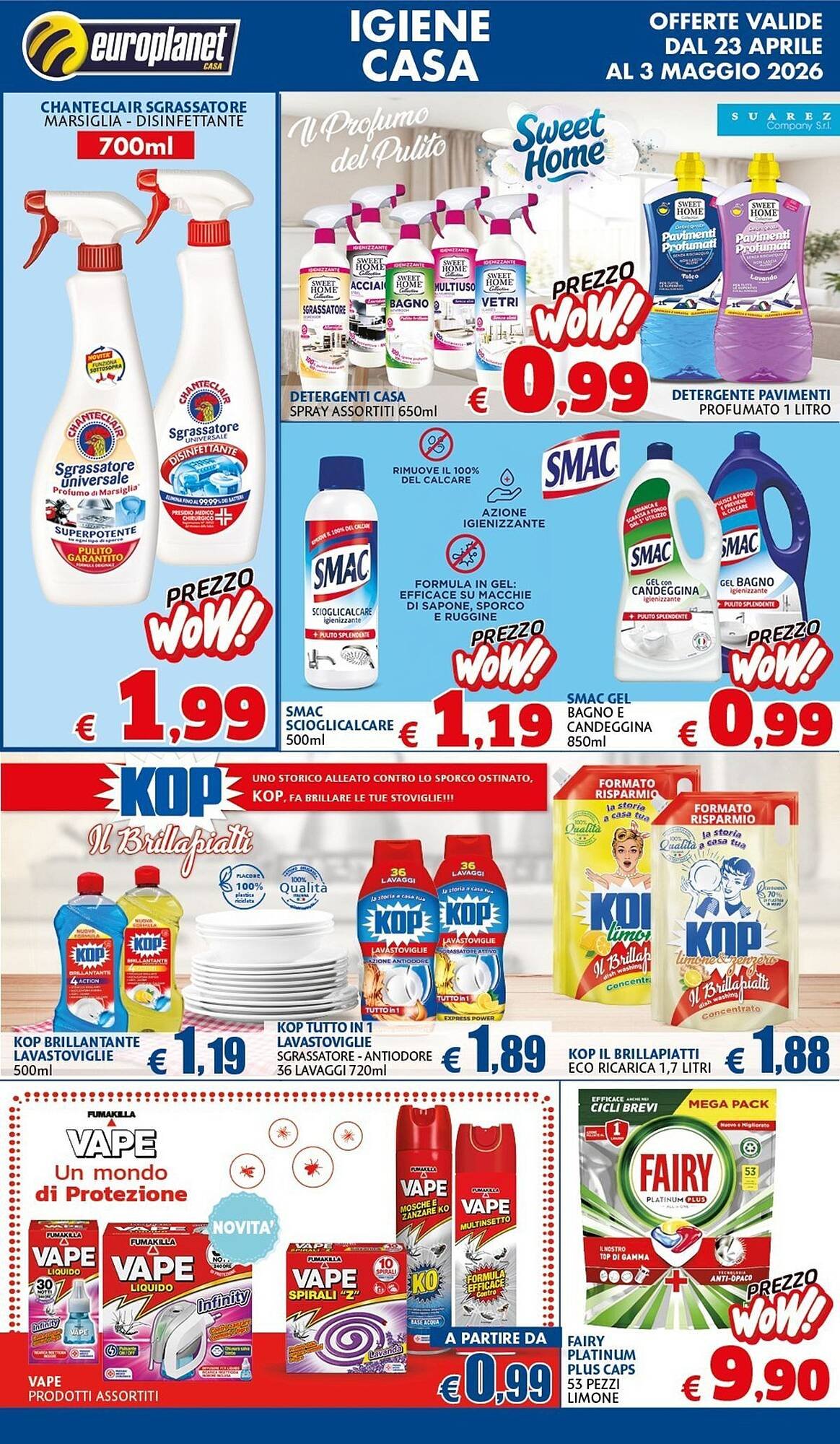 Volantino Europlanet Casa (2026-04-23 - 2026-05-03)