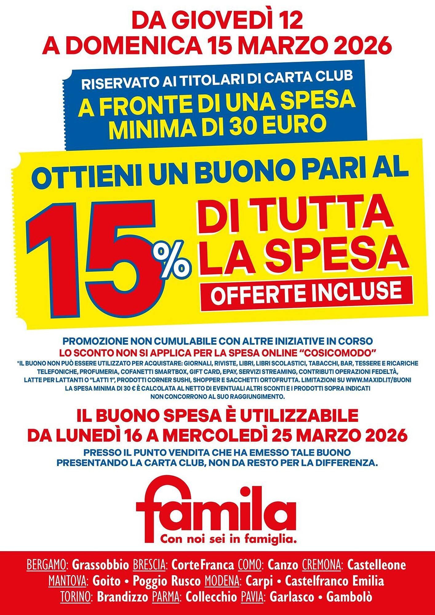 Volantino Famila (2026-03-12 - 2026-03-15)