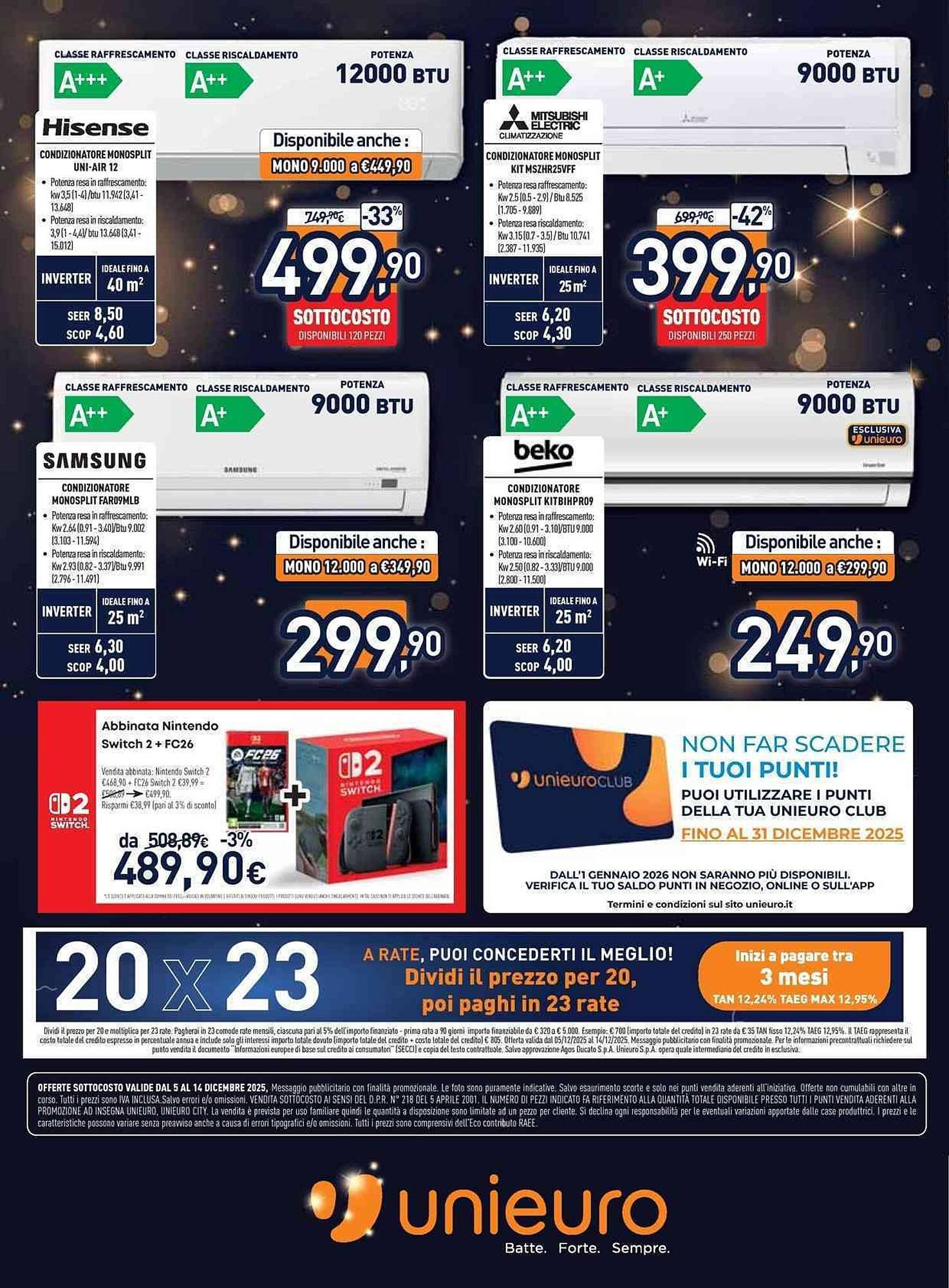 Volantino Unieuro (2025-12-05 - 2025-12-14)
